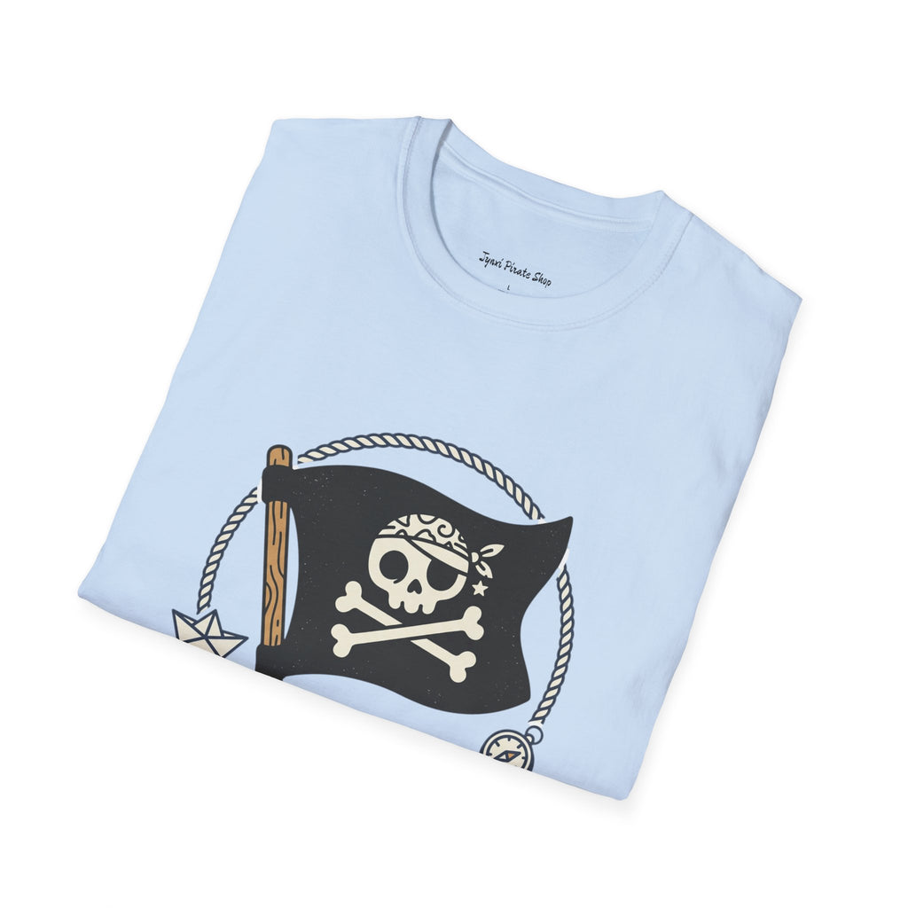 Pirate Flag T-Shirt — Jolly Roger Nautical Skull Tee