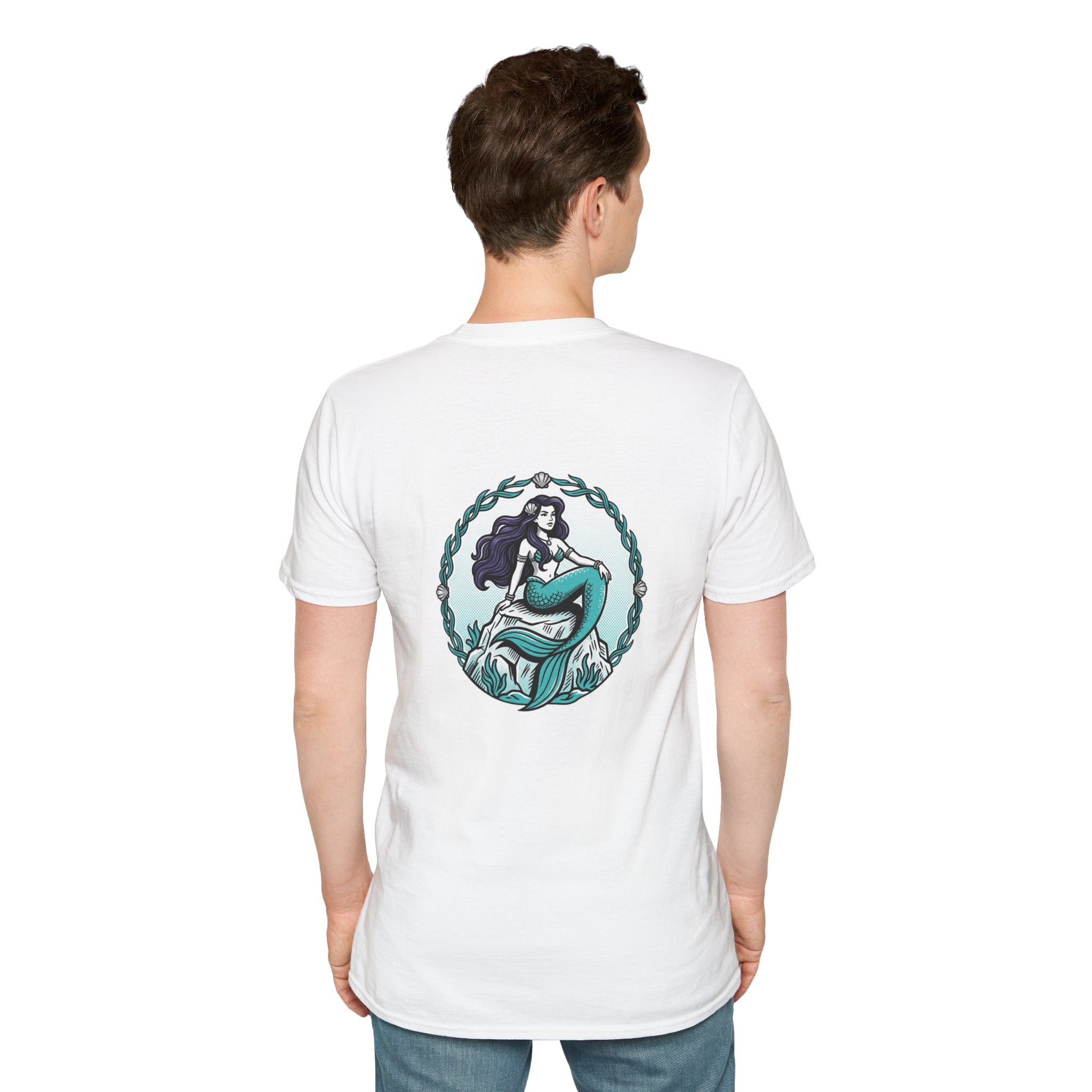 Mermaid Graphic T-Shirt — Vintage Sea Siren Illustration