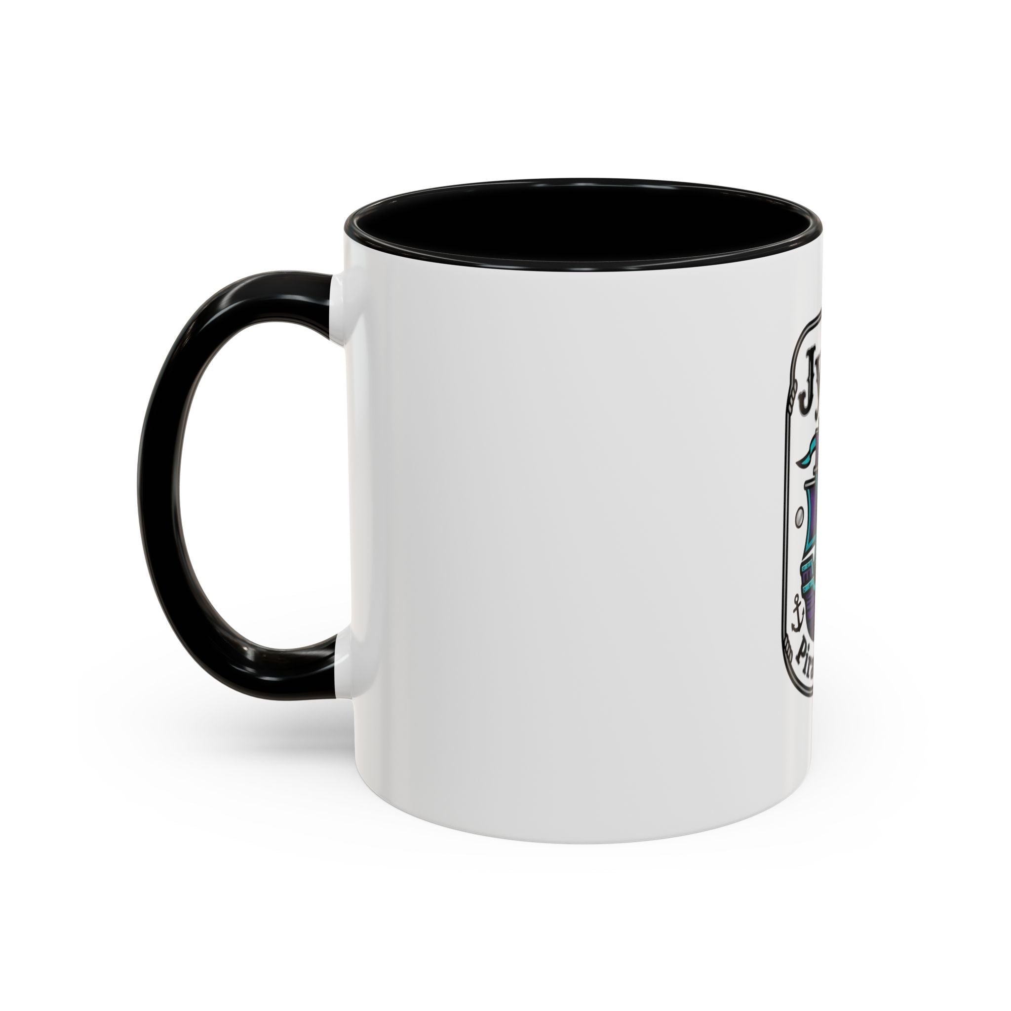 Jynxi Pirate Shop Accent Coffee Mug – Nautical Ship Logo Ceramic Mug (11/15oz)