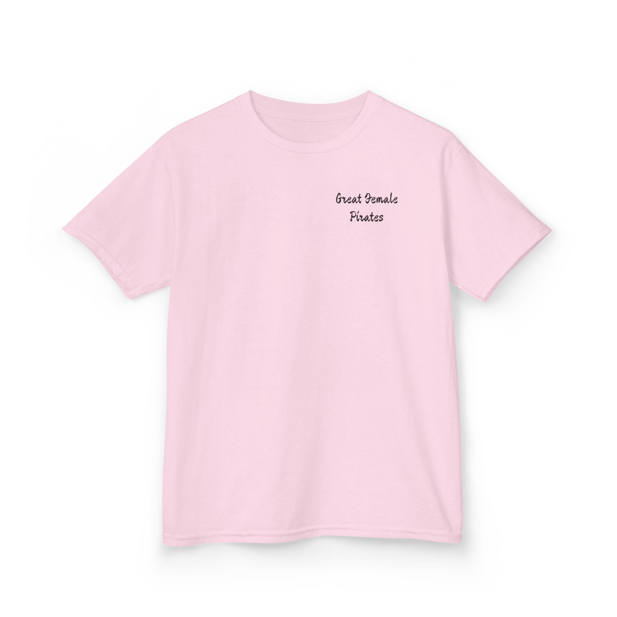 Kids Tee — 'Great Female Pirates' Illustration Back Print
