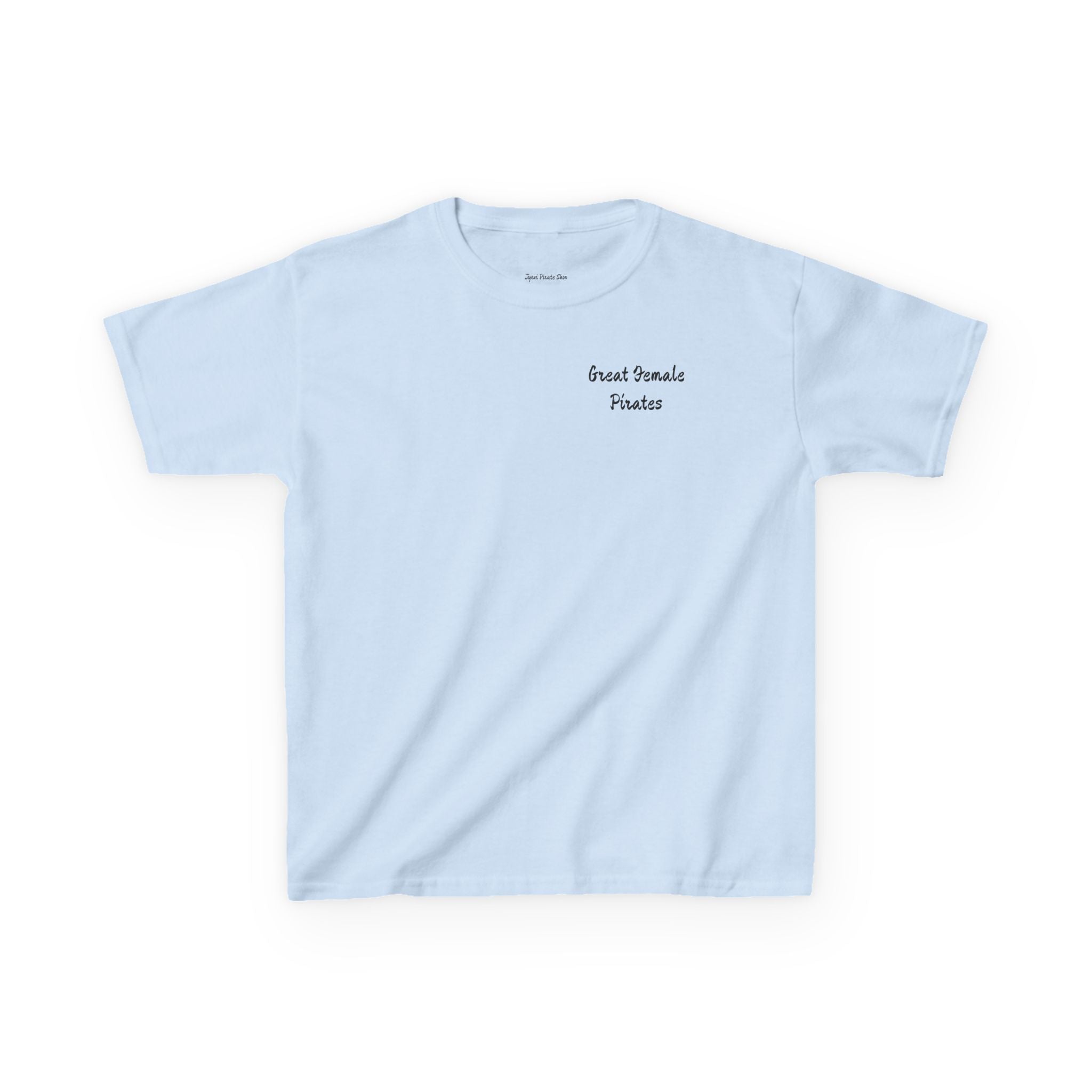 Kids Tee — 'Great Female Pirates' Illustration Back Print