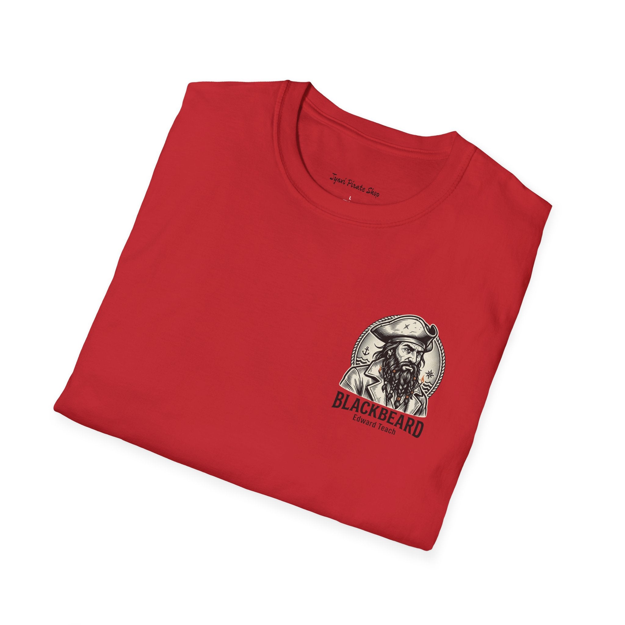 Blackbeard Pirate T-Shirt — Edward Teach Skull Graphic Tee
