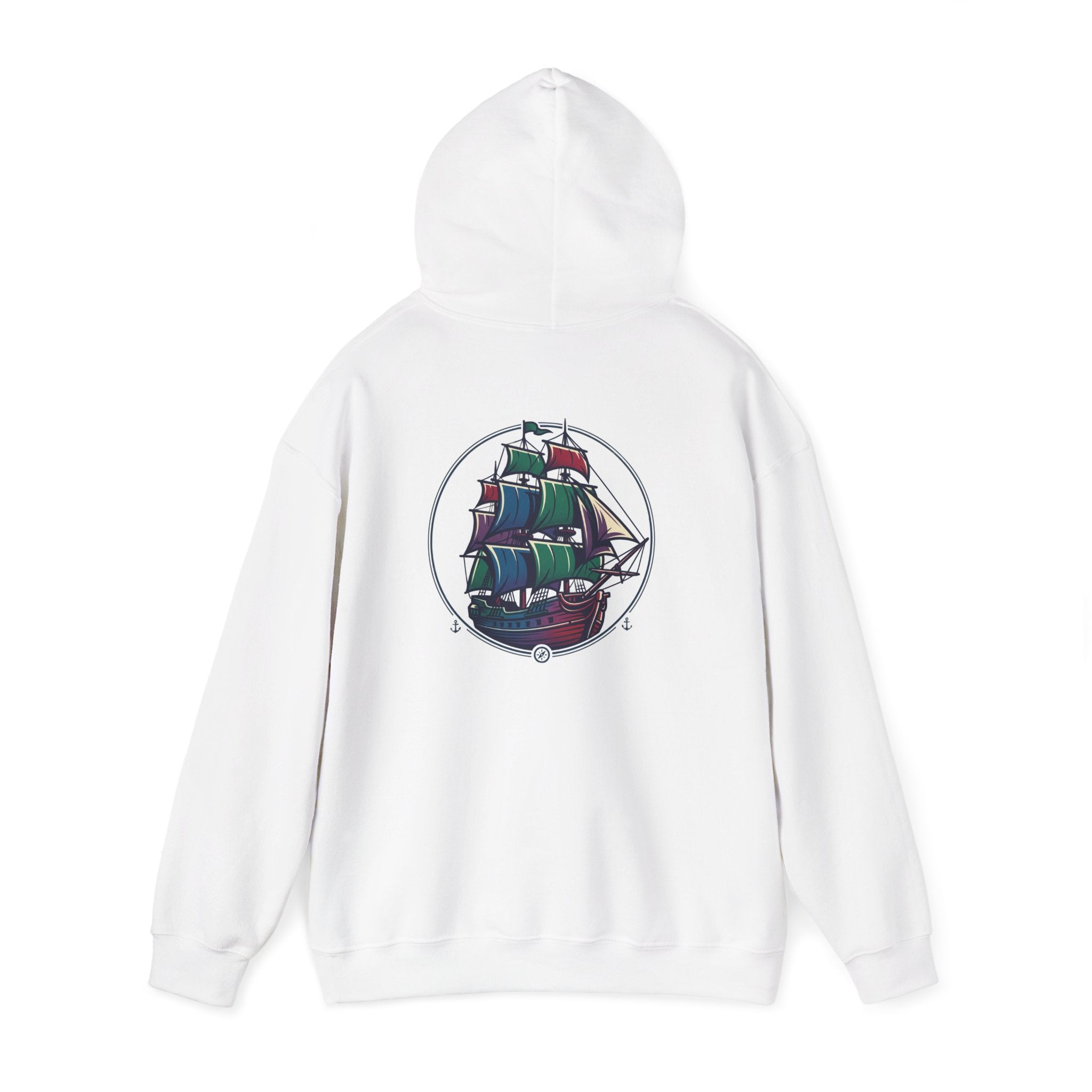 Jewel of the Sea Hoodie — Vintage Sailing Ship Graphic Pullover