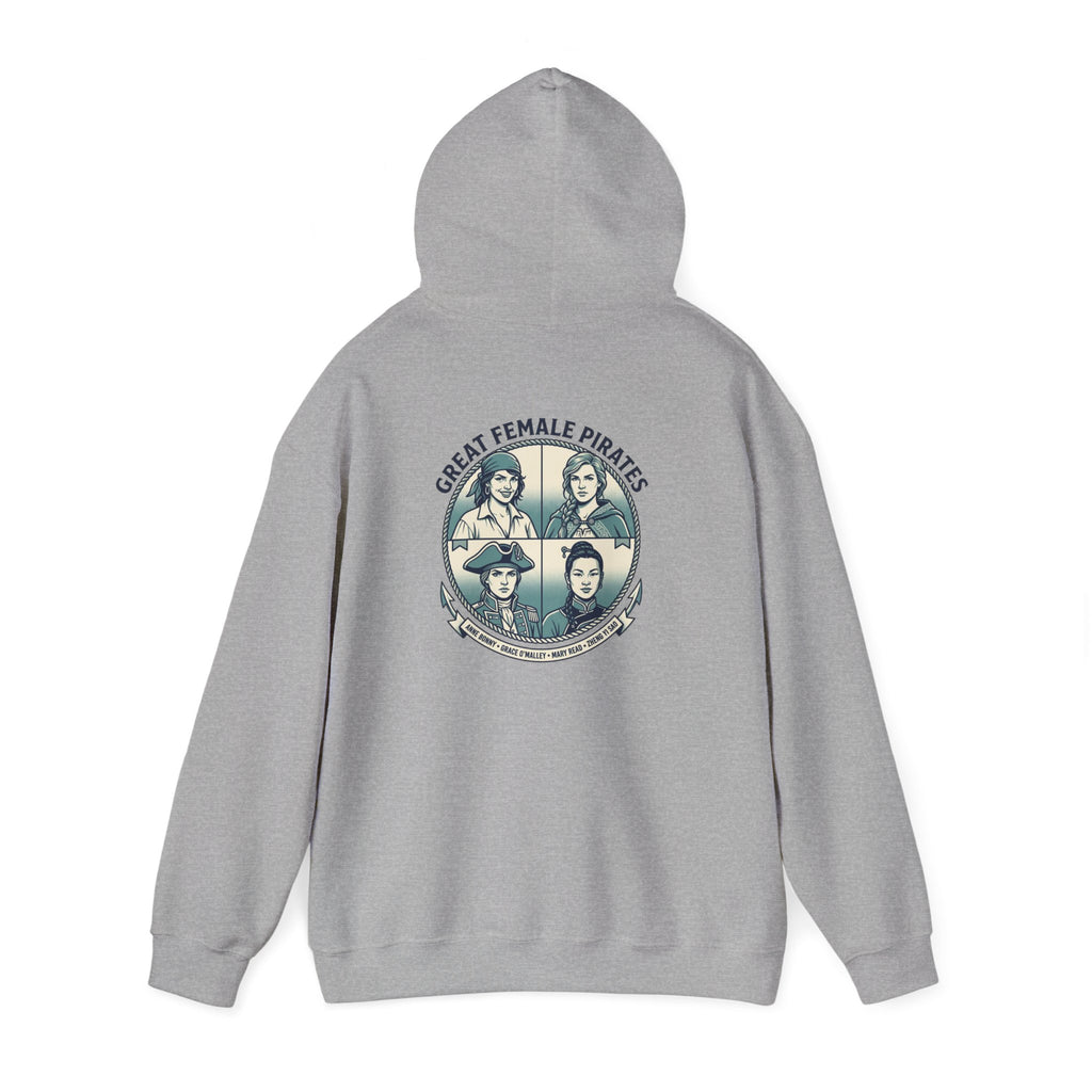 Hoodie — Great Female Pirates Graphic Pullover