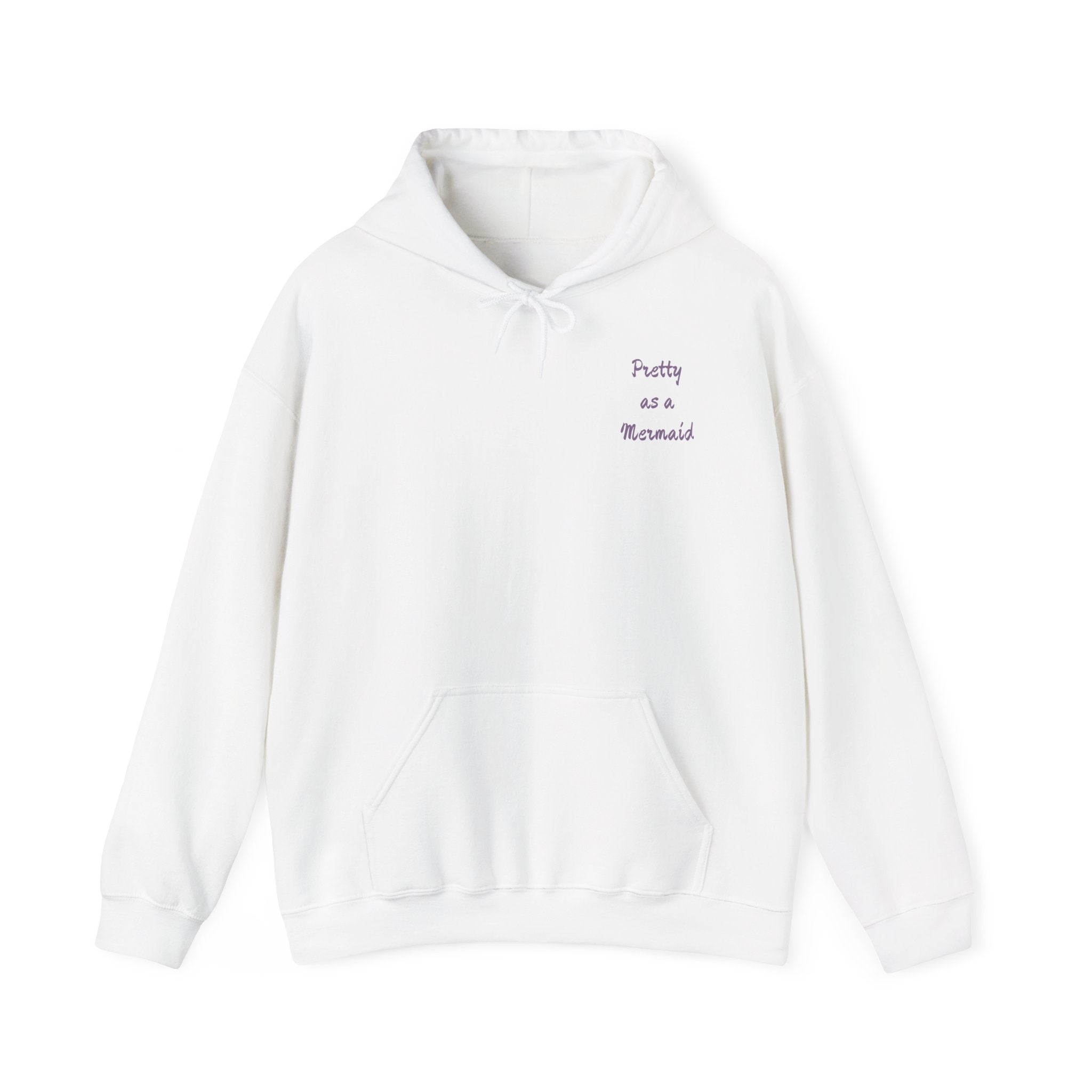 Mermaid Graphic Hoodie — "Pretty as a Mermaid" Cozy Pullover