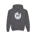 Youth Skull & Crossbones Hoodie — 'Fearfully Fabulous' Cute Gothic Kids Sweatshirt