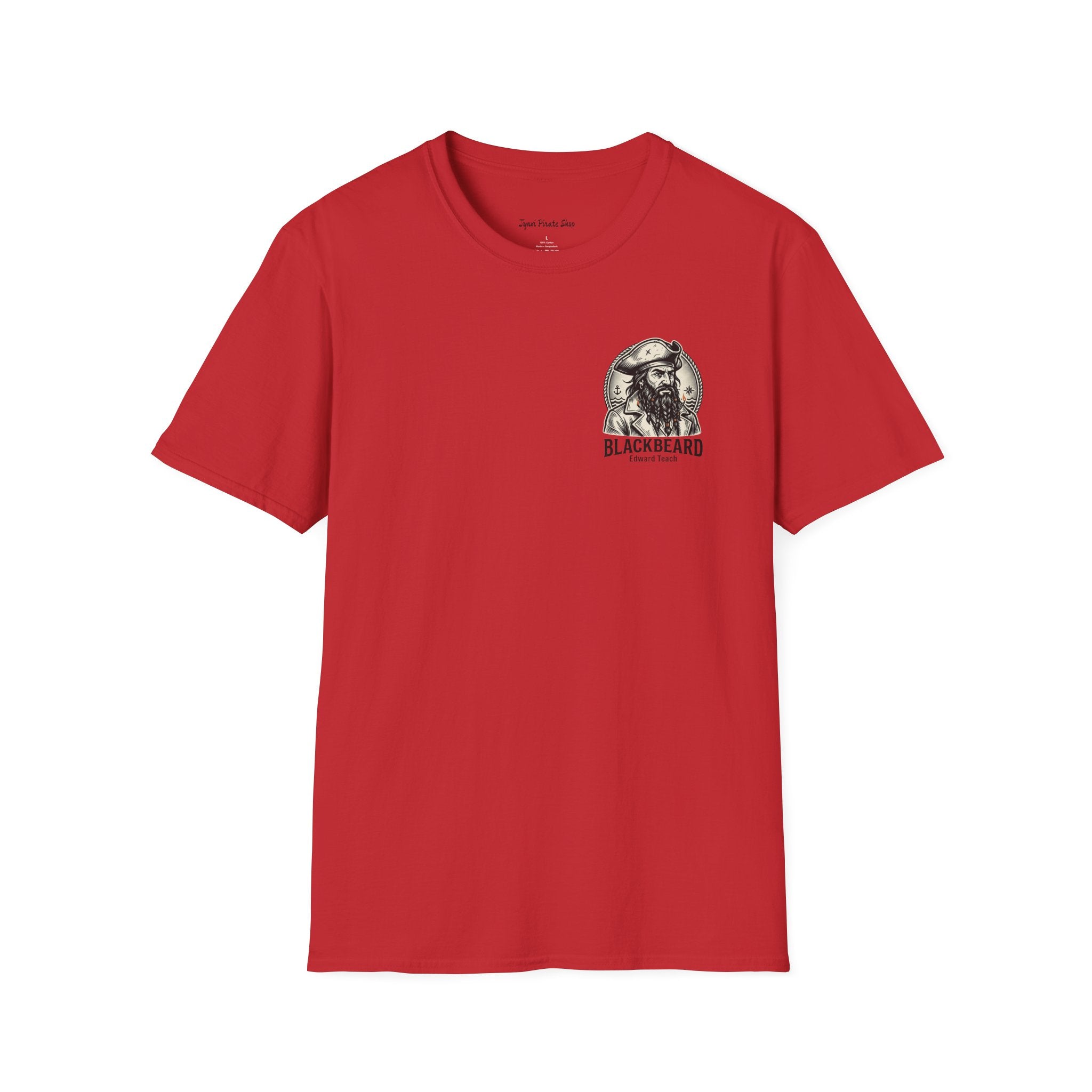 Blackbeard Pirate T-Shirt — Edward Teach Skull Graphic Tee