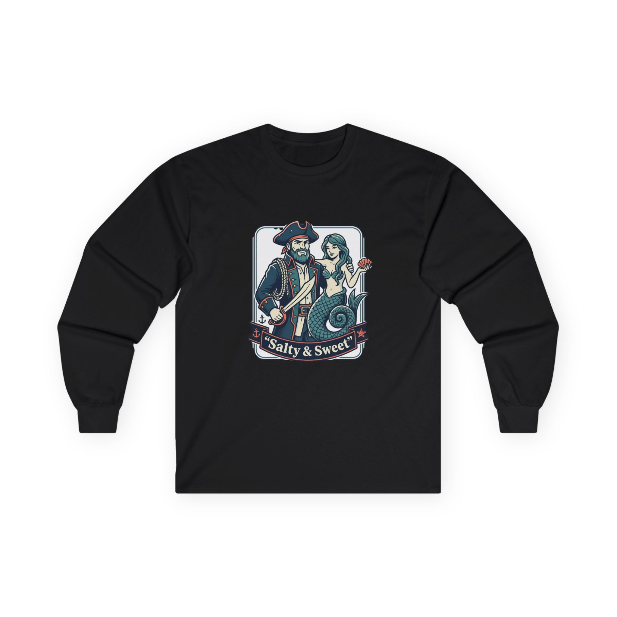 Pirate & Mermaid 'Salty & Sweet' Long Sleeve Tee