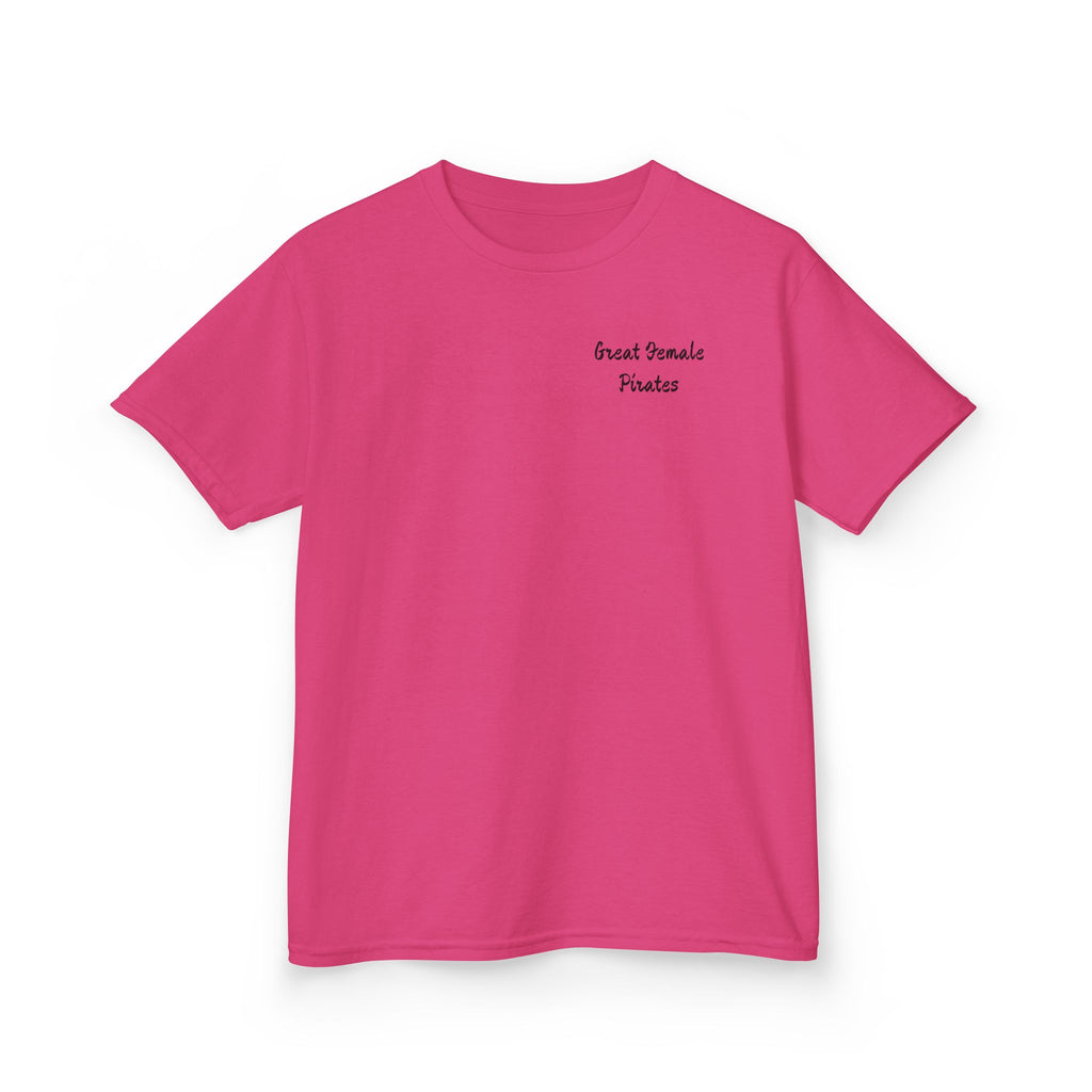 Kids Tee — 'Great Female Pirates' Illustration Back Print