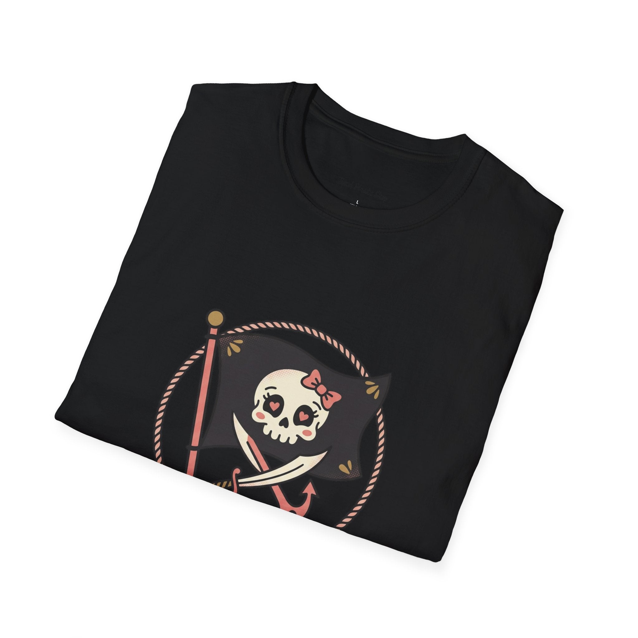 Pirate Skull T-Shirt - "Ahoy, Darling" Nautical Retro Tee