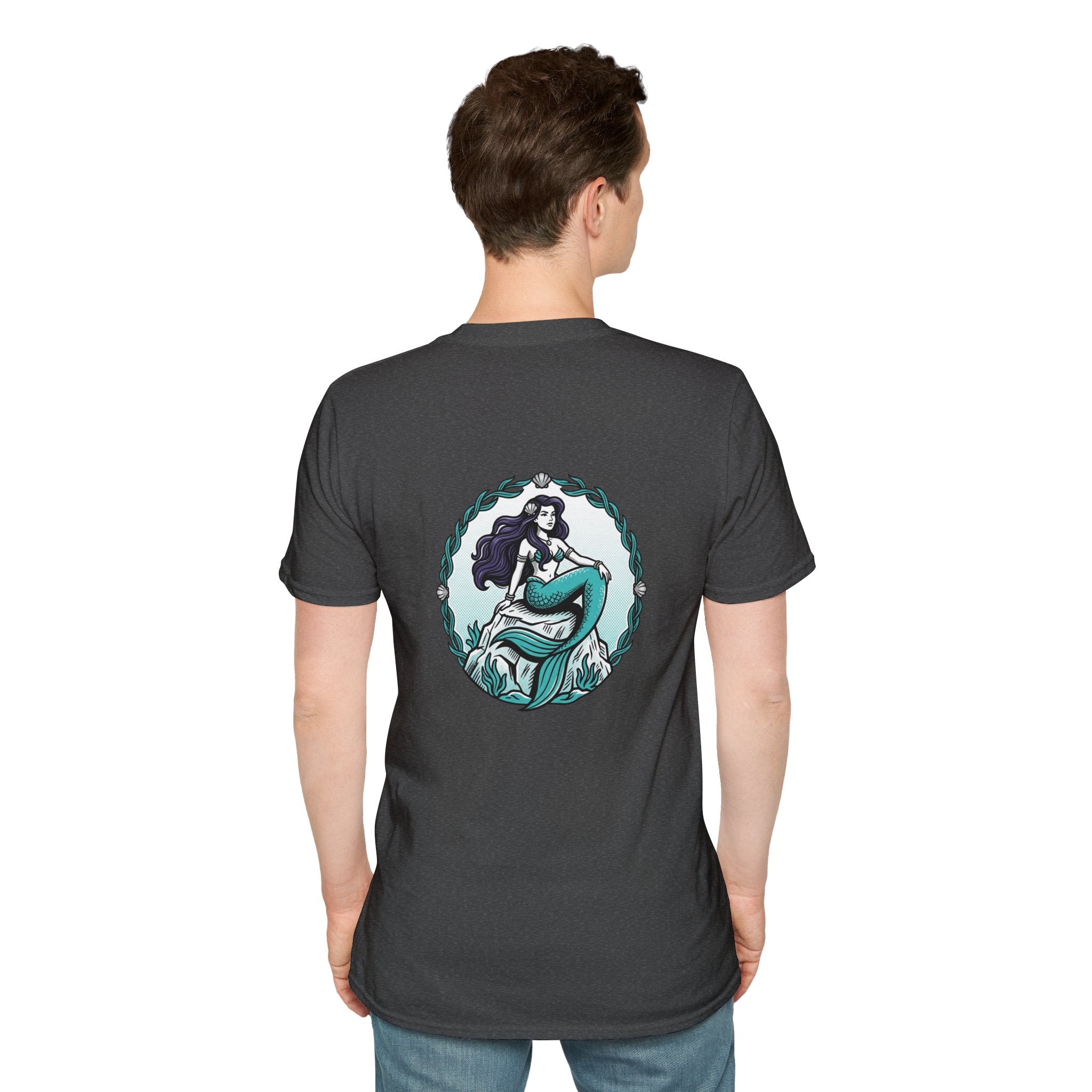 Mermaid Graphic T-Shirt — Vintage Sea Siren Illustration
