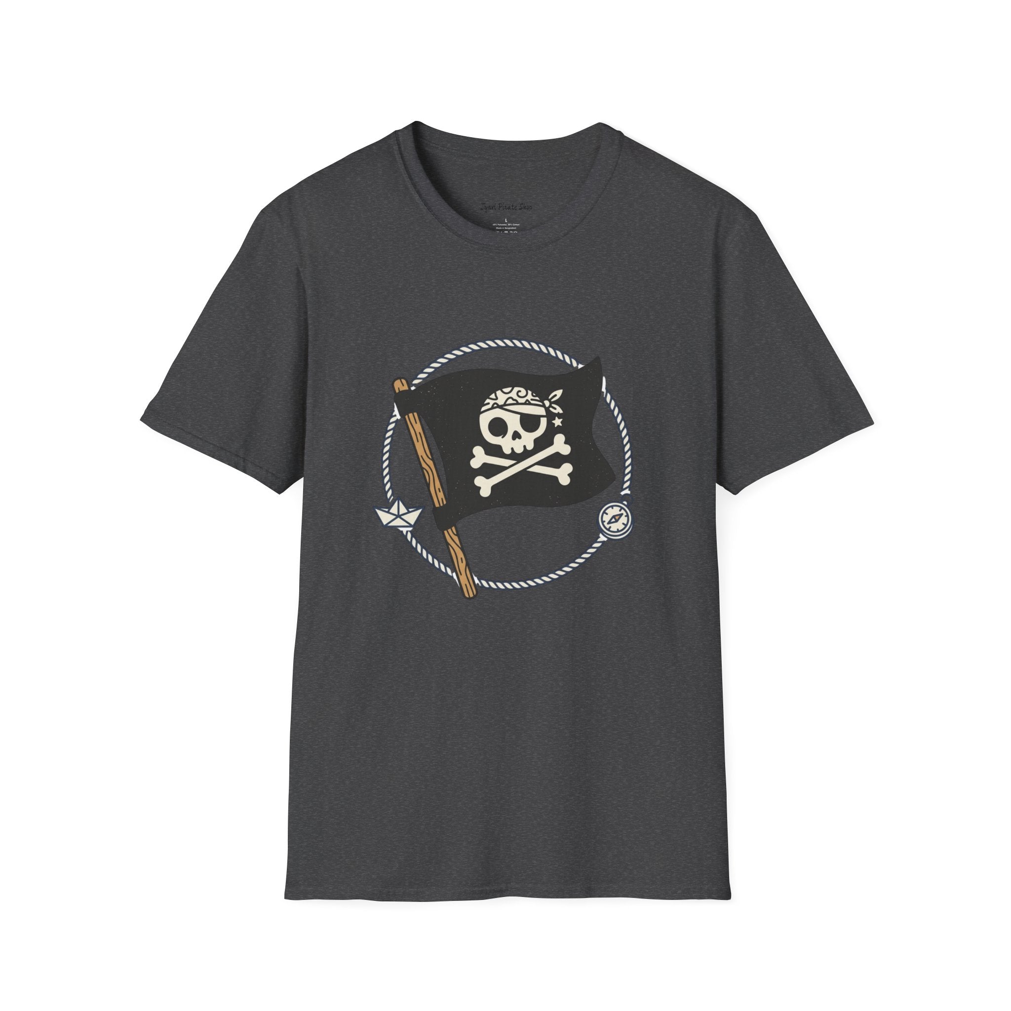 Pirate Flag T-Shirt — Jolly Roger Nautical Skull Tee