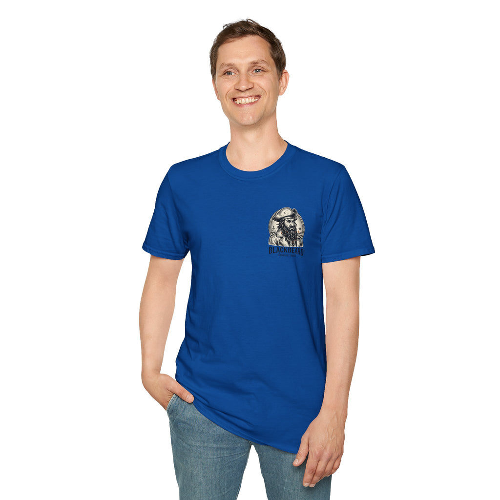 Blackbeard Pirate T-Shirt — Edward Teach Skull Graphic Tee