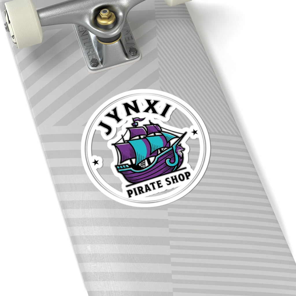 Pirate Ship Logo Sticker — JYNXI Pirate Shop Kiss-Cut Vinyl Sticker