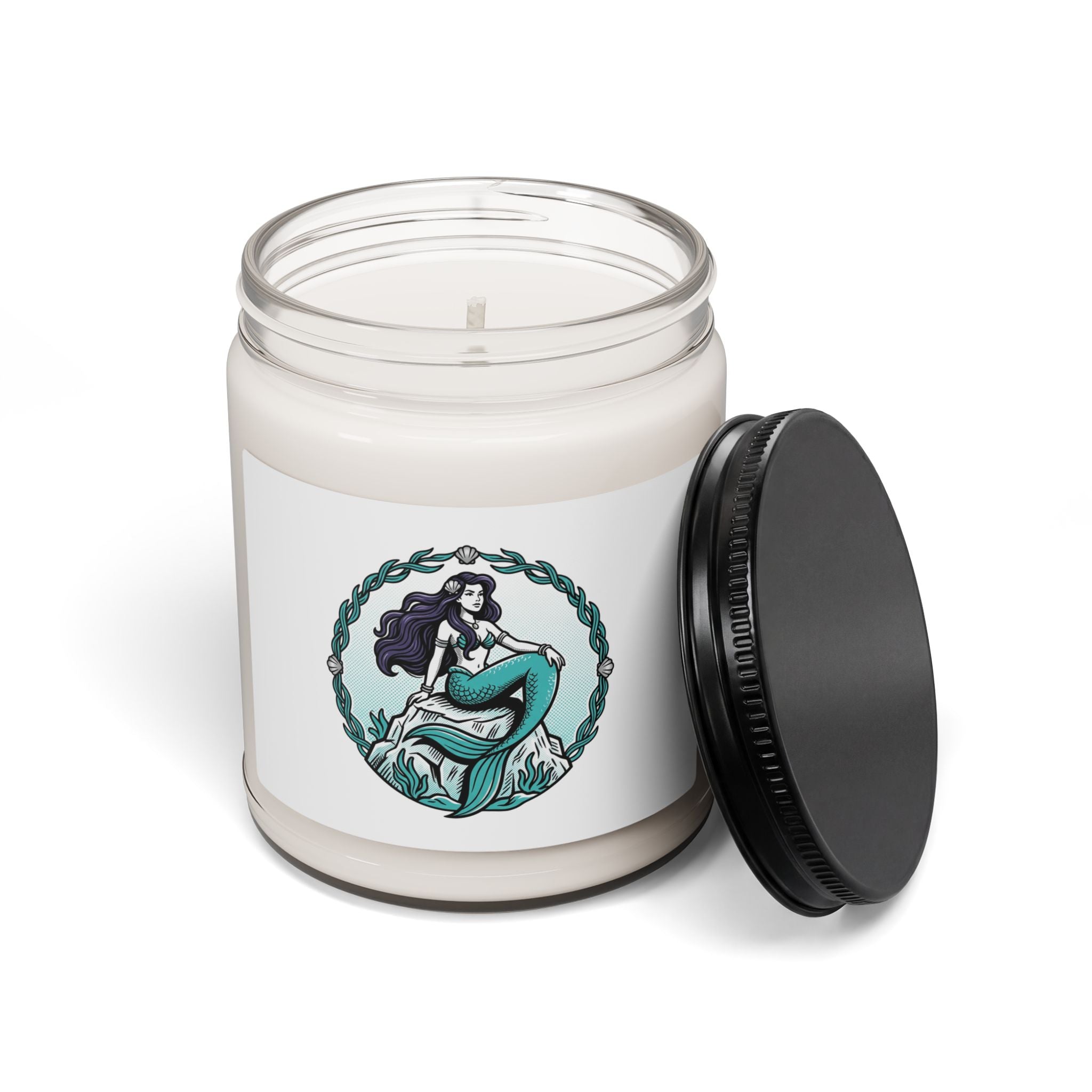 Mermaid Sea Breeze Soy Candle — 9oz Scented Jar