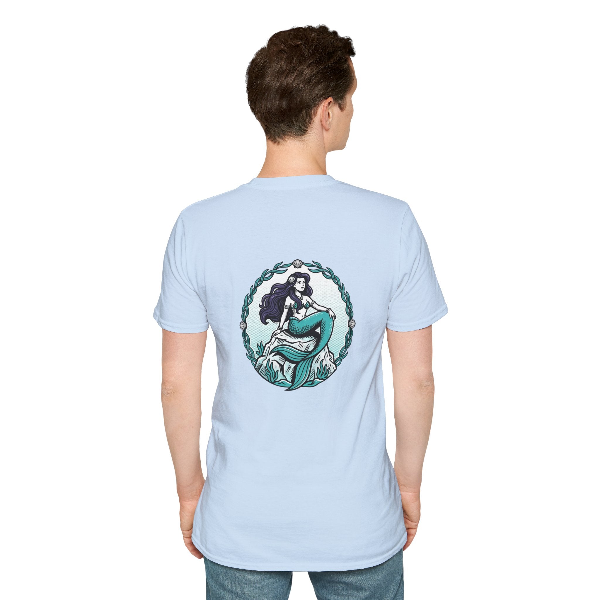 Mermaid Graphic T-Shirt — Vintage Sea Siren Illustration