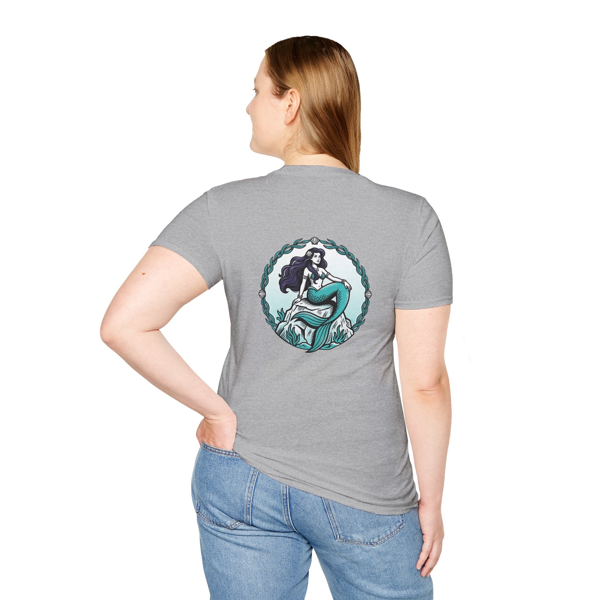 Mermaid Graphic T-Shirt — Vintage Sea Siren Illustration