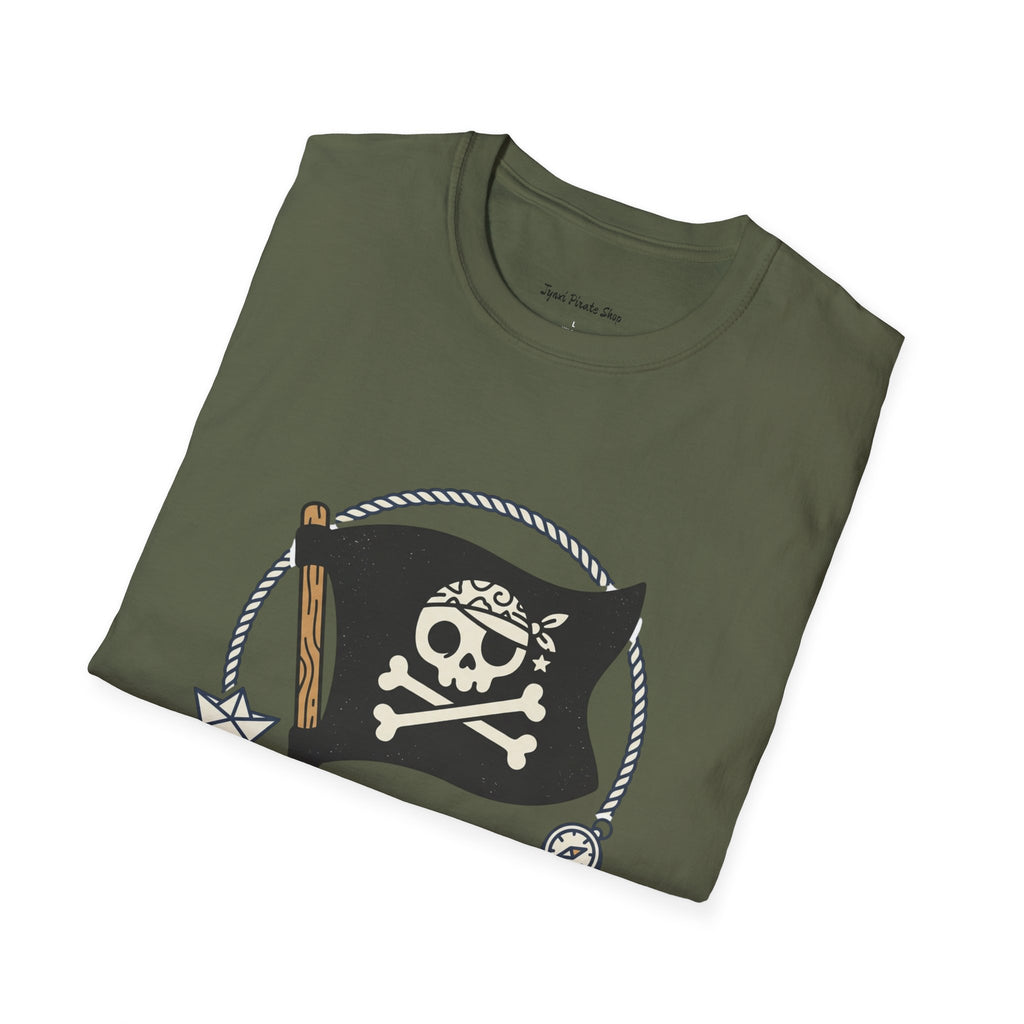 Pirate Flag T-Shirt — Jolly Roger Nautical Skull Tee