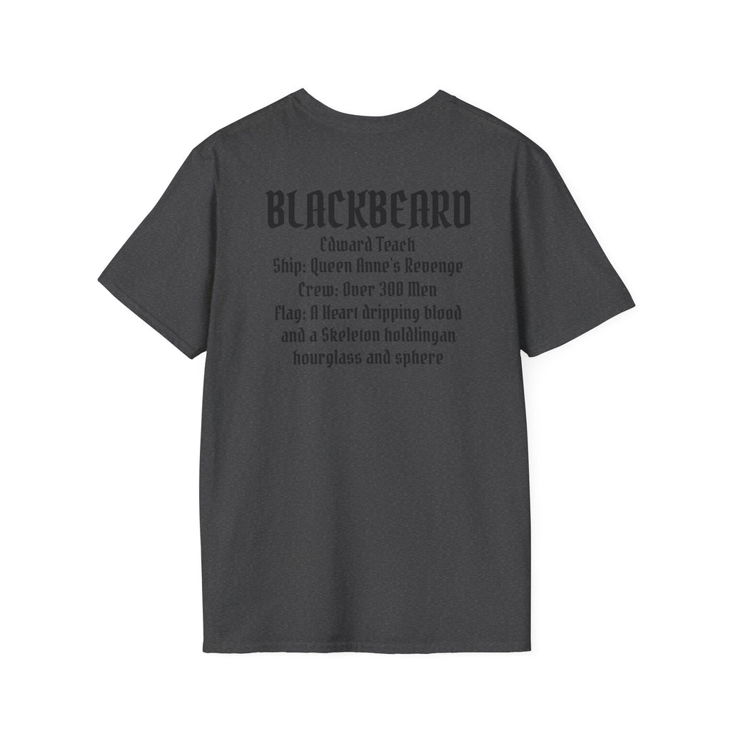 Blackbeard Pirate T-Shirt — Edward Teach Skull Graphic Tee