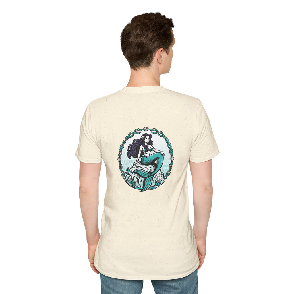 Mermaid Graphic T-Shirt — Vintage Sea Siren Illustration