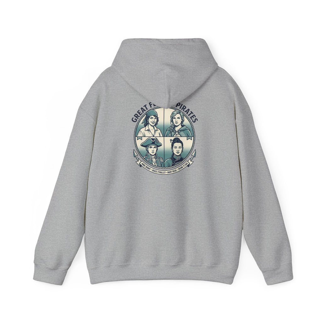 Hoodie — Great Female Pirates Graphic Pullover