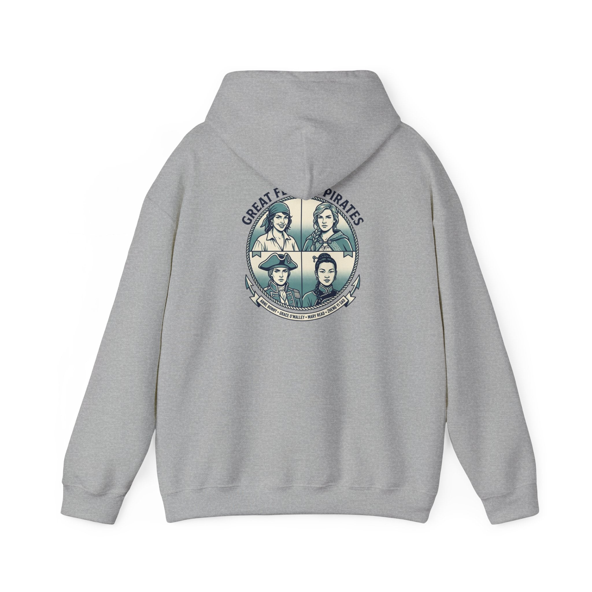 Hoodie — Great Female Pirates Graphic Pullover