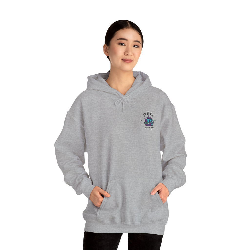 Pirate Ship Hoodie — Jynxi Pirate Shop Logo Pullover