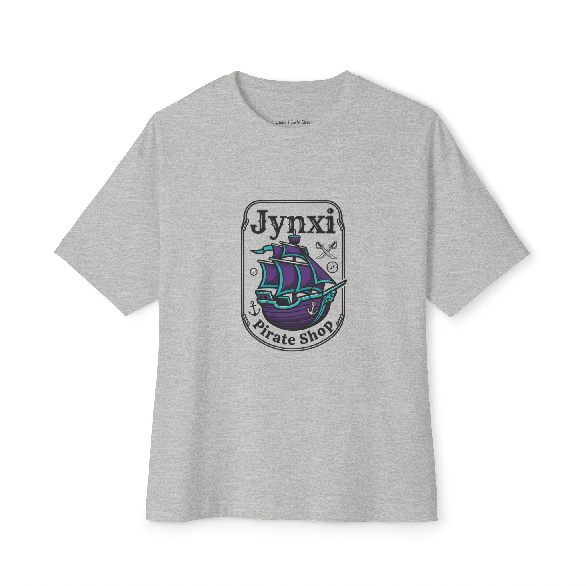 Pirate Shop Tee — Jynxi Ship Graphic Oversized T‑Shirt