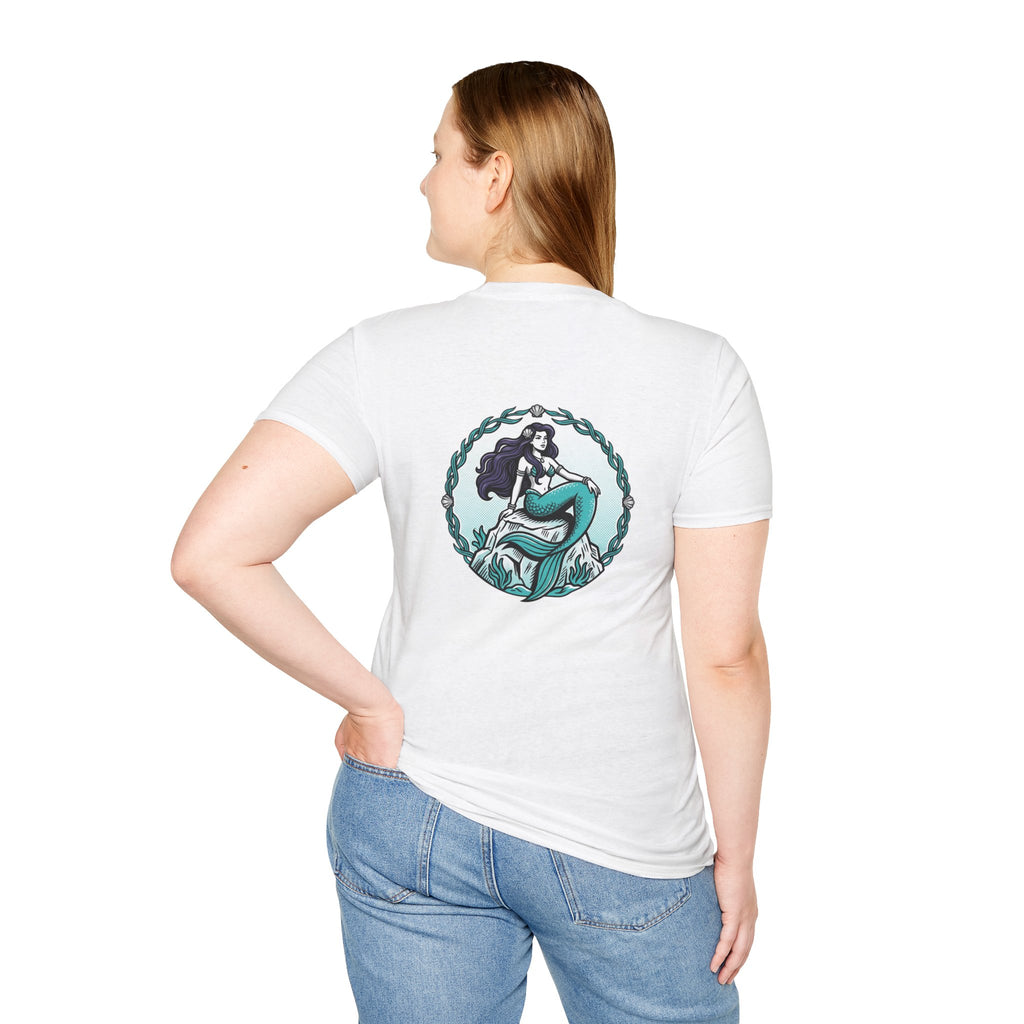 Mermaid Graphic T-Shirt — Vintage Sea Siren Illustration
