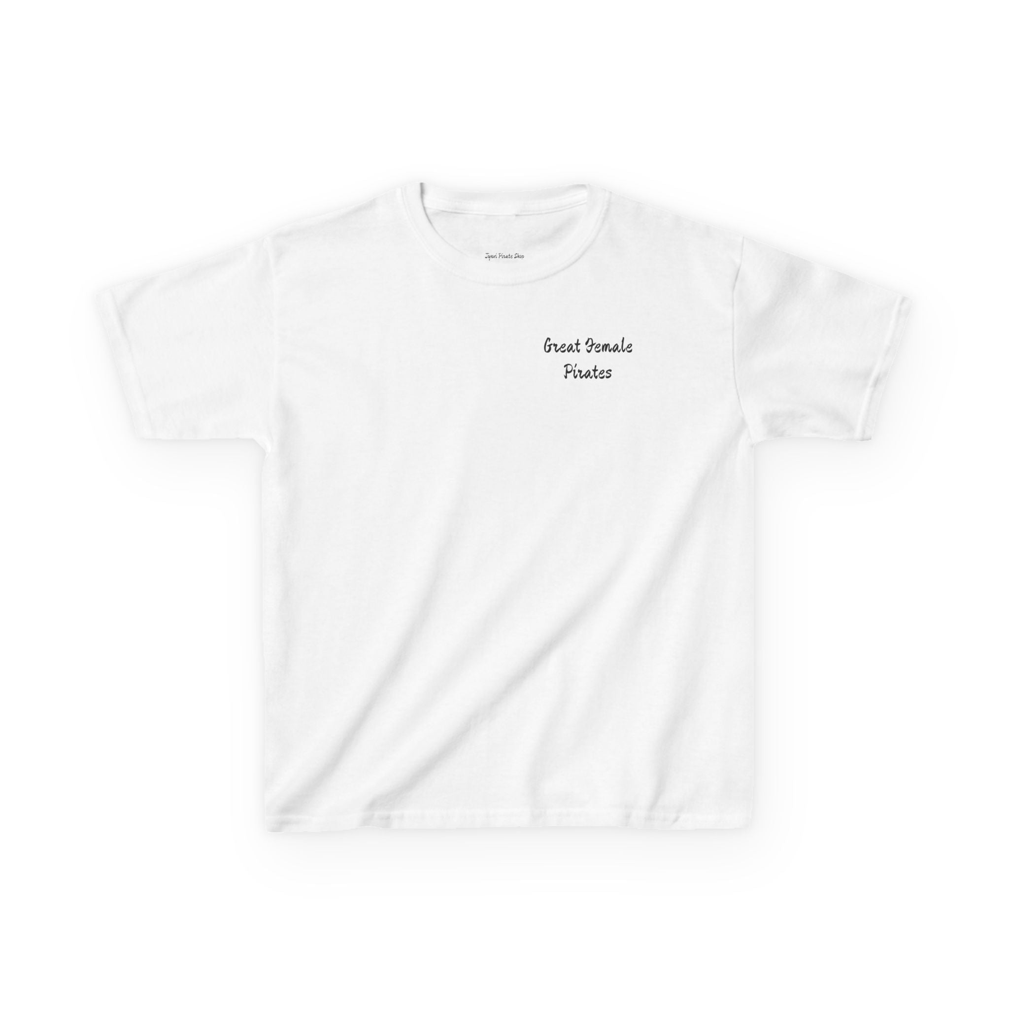 Kids Tee — 'Great Female Pirates' Illustration Back Print
