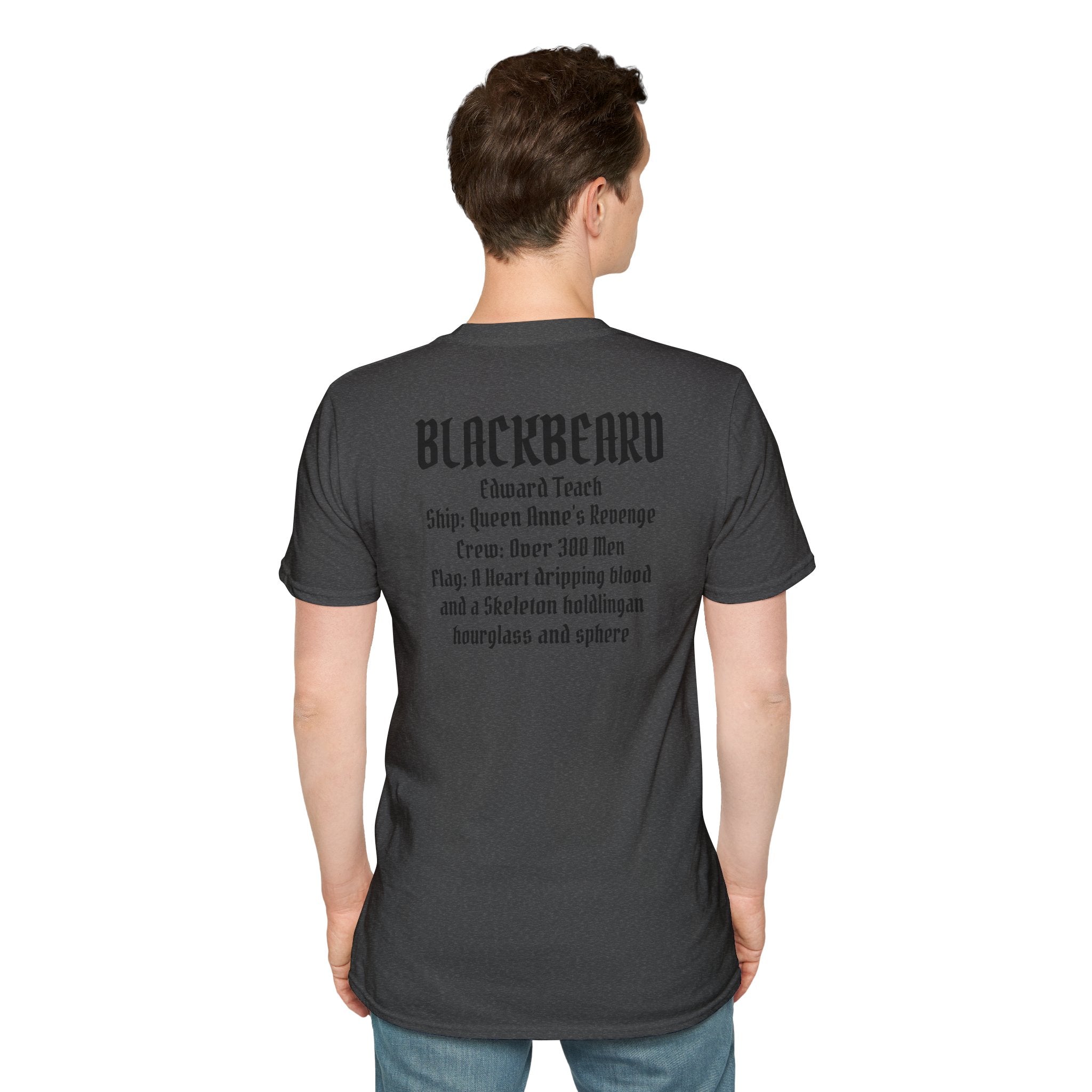 Blackbeard Pirate T-Shirt — Edward Teach Skull Graphic Tee
