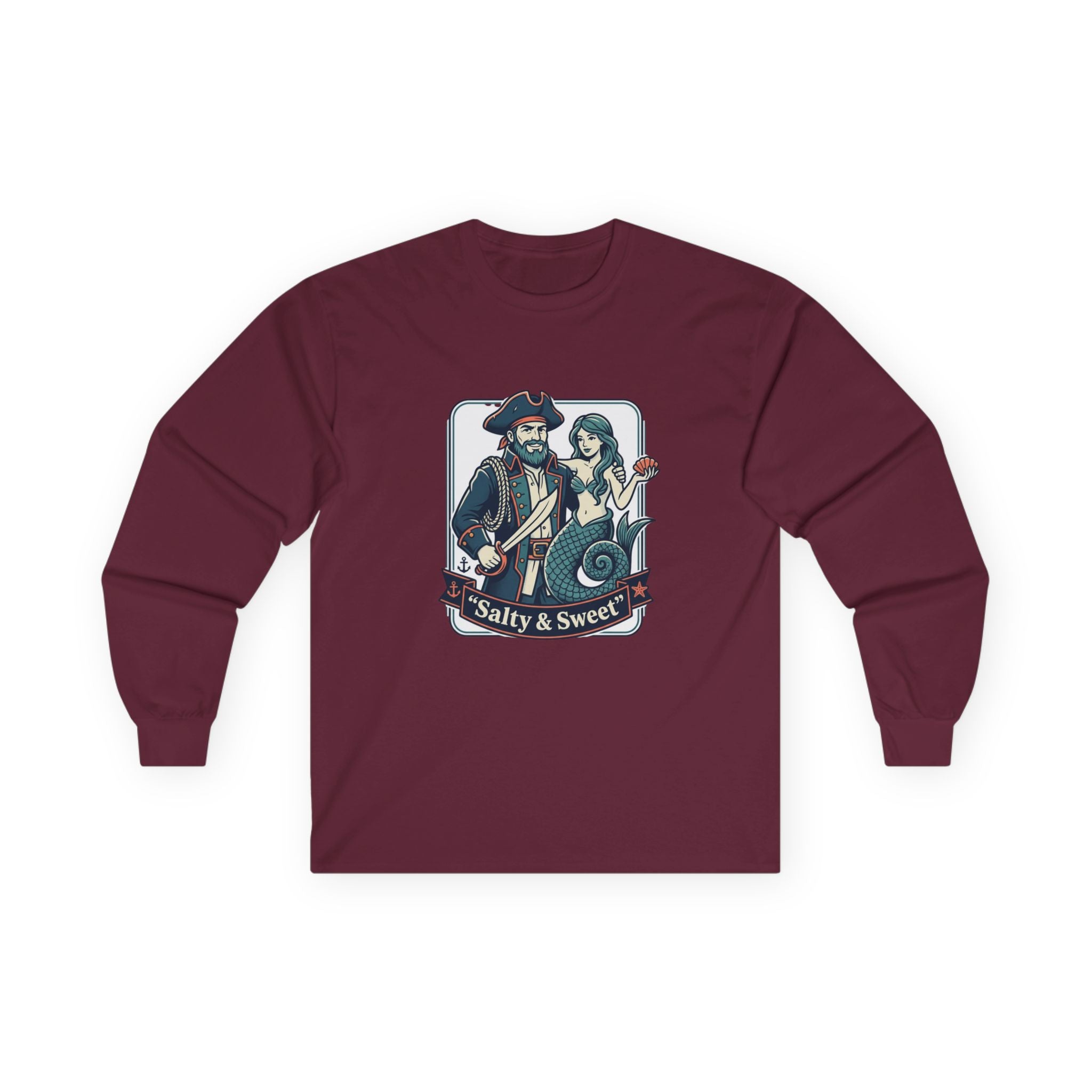 Pirate & Mermaid 'Salty & Sweet' Long Sleeve Tee