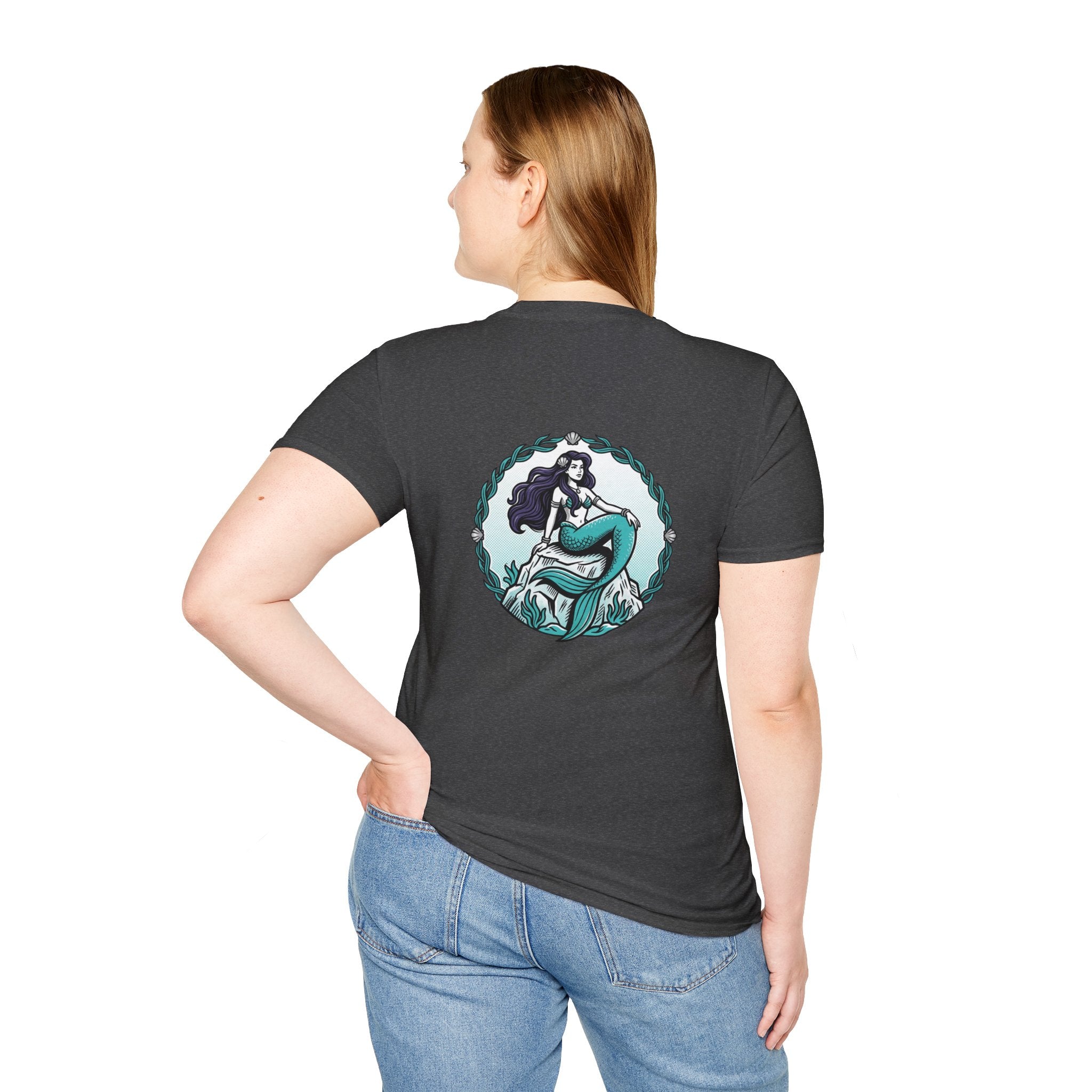 Mermaid Graphic T-Shirt — Vintage Sea Siren Illustration