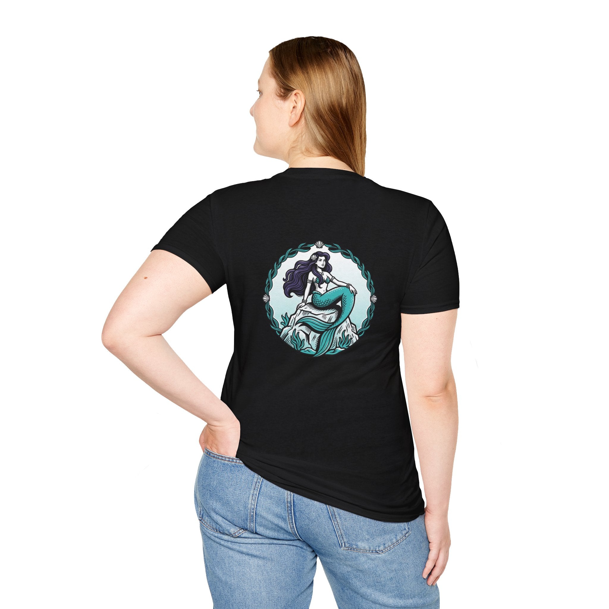 Mermaid Graphic T-Shirt — Vintage Sea Siren Illustration