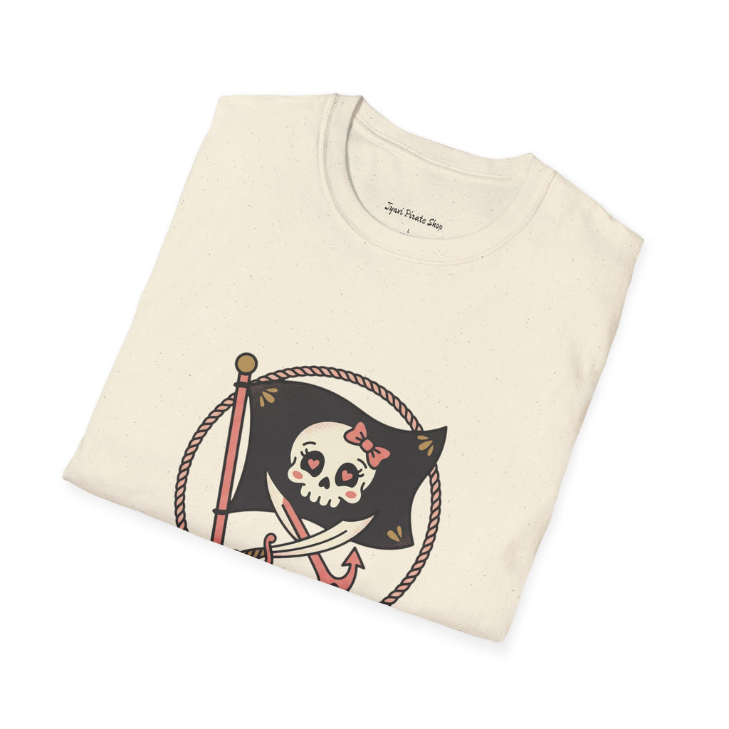 Pirate Skull T-Shirt - "Ahoy, Darling" Nautical Retro Tee