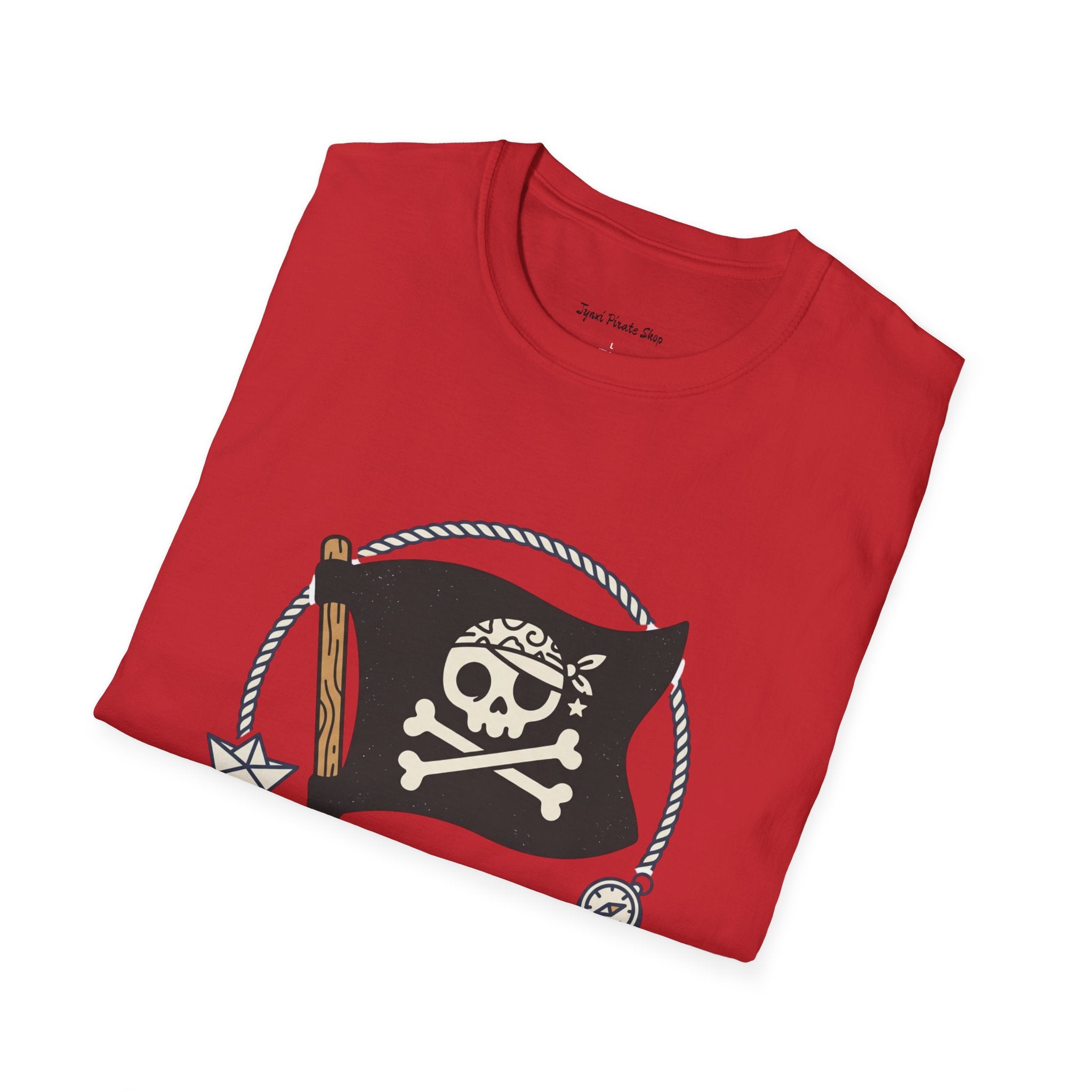 Pirate Flag T-Shirt — Jolly Roger Nautical Skull Tee