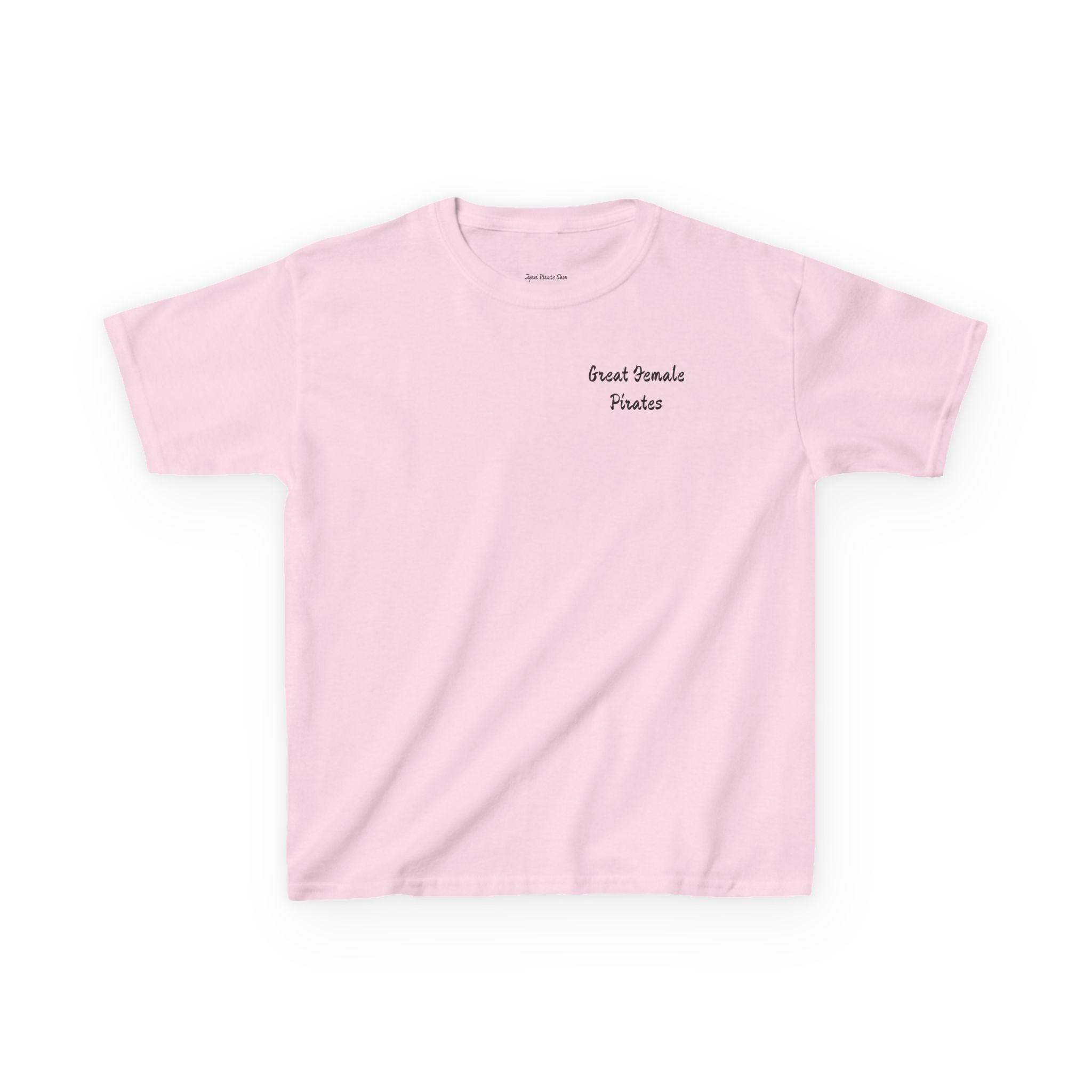 Kids Tee — 'Great Female Pirates' Illustration Back Print