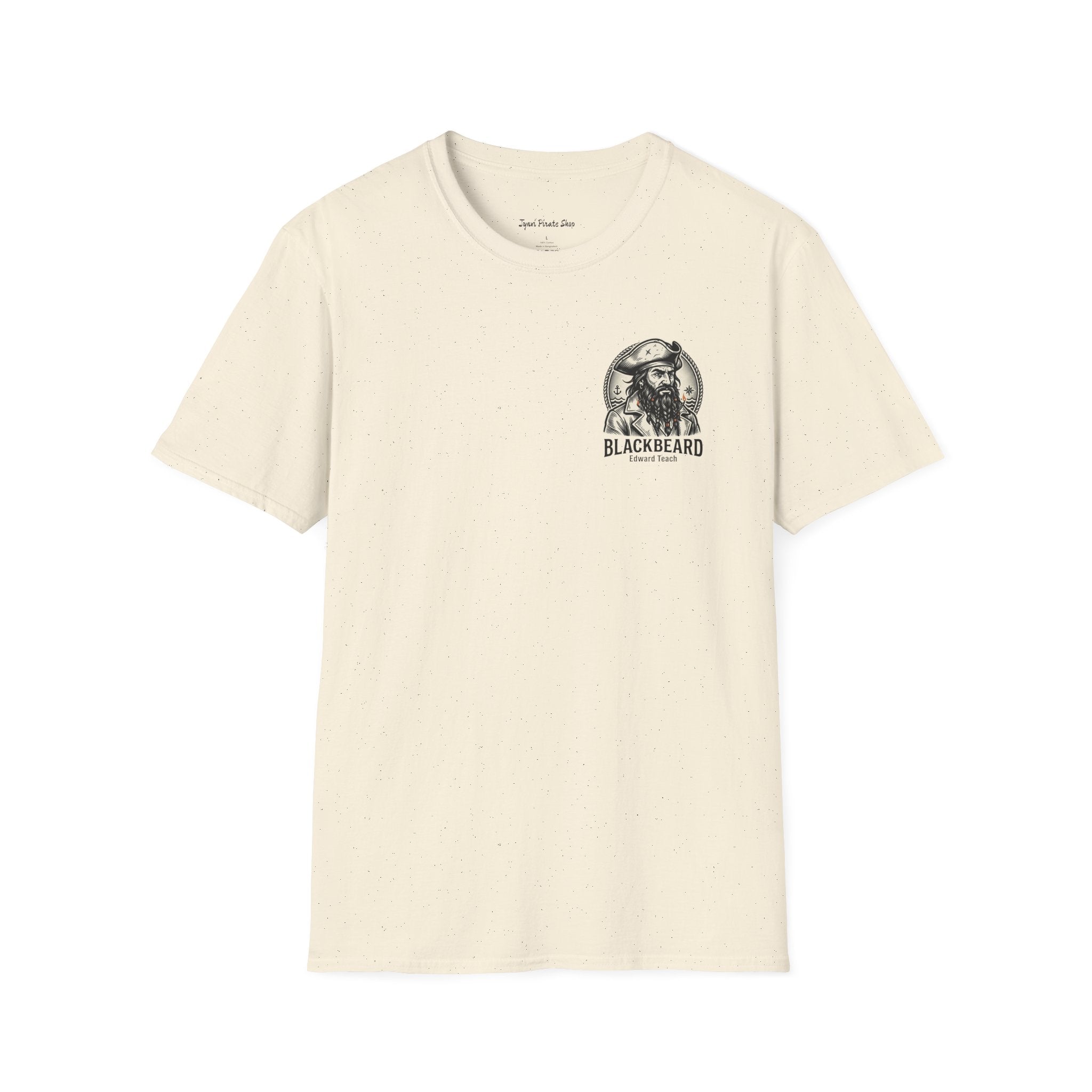 Blackbeard Pirate T-Shirt — Edward Teach Skull Graphic Tee
