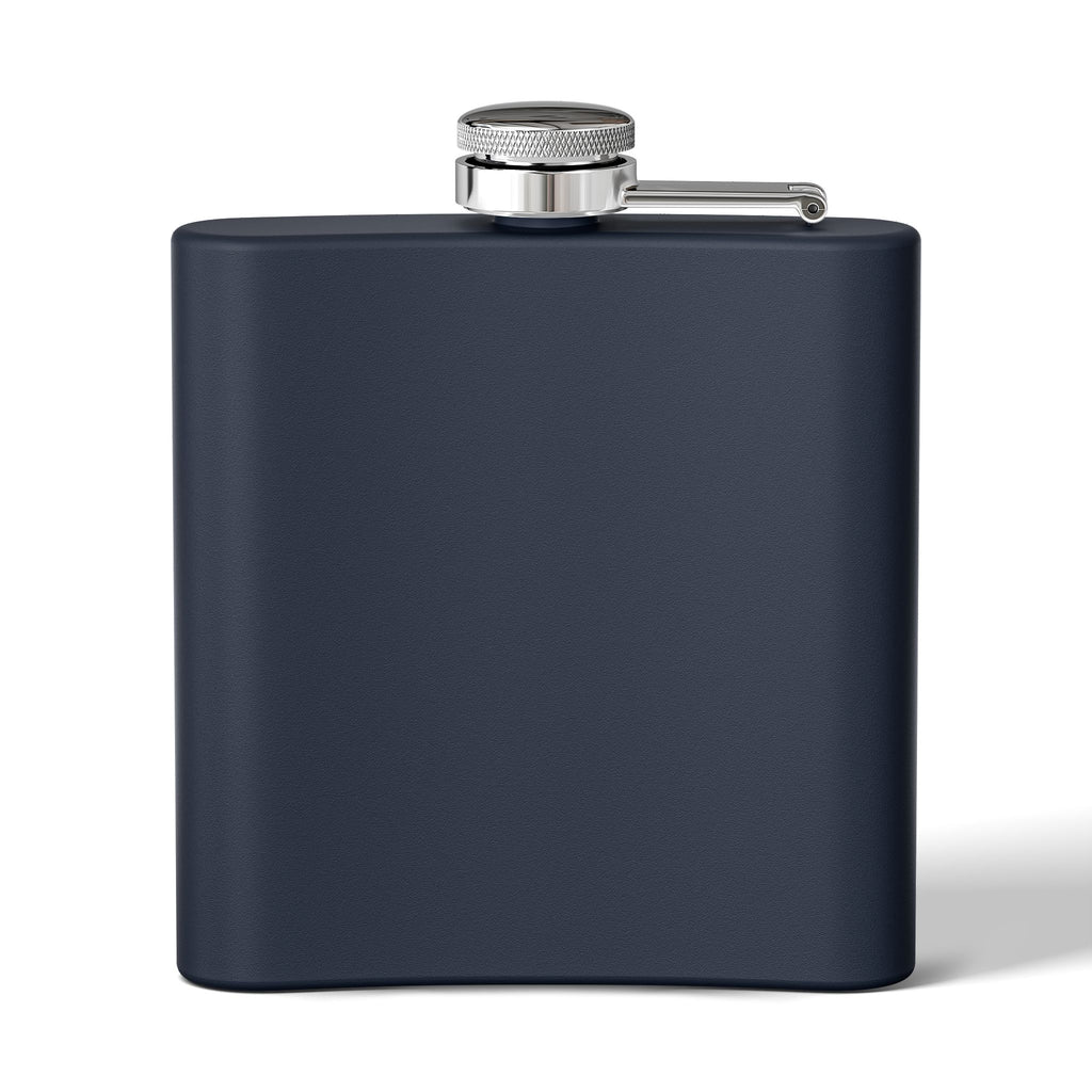 Nautical Pirate Ship Flask — 6oz Stainless Steel Hip Flask with Stormy Seas Design