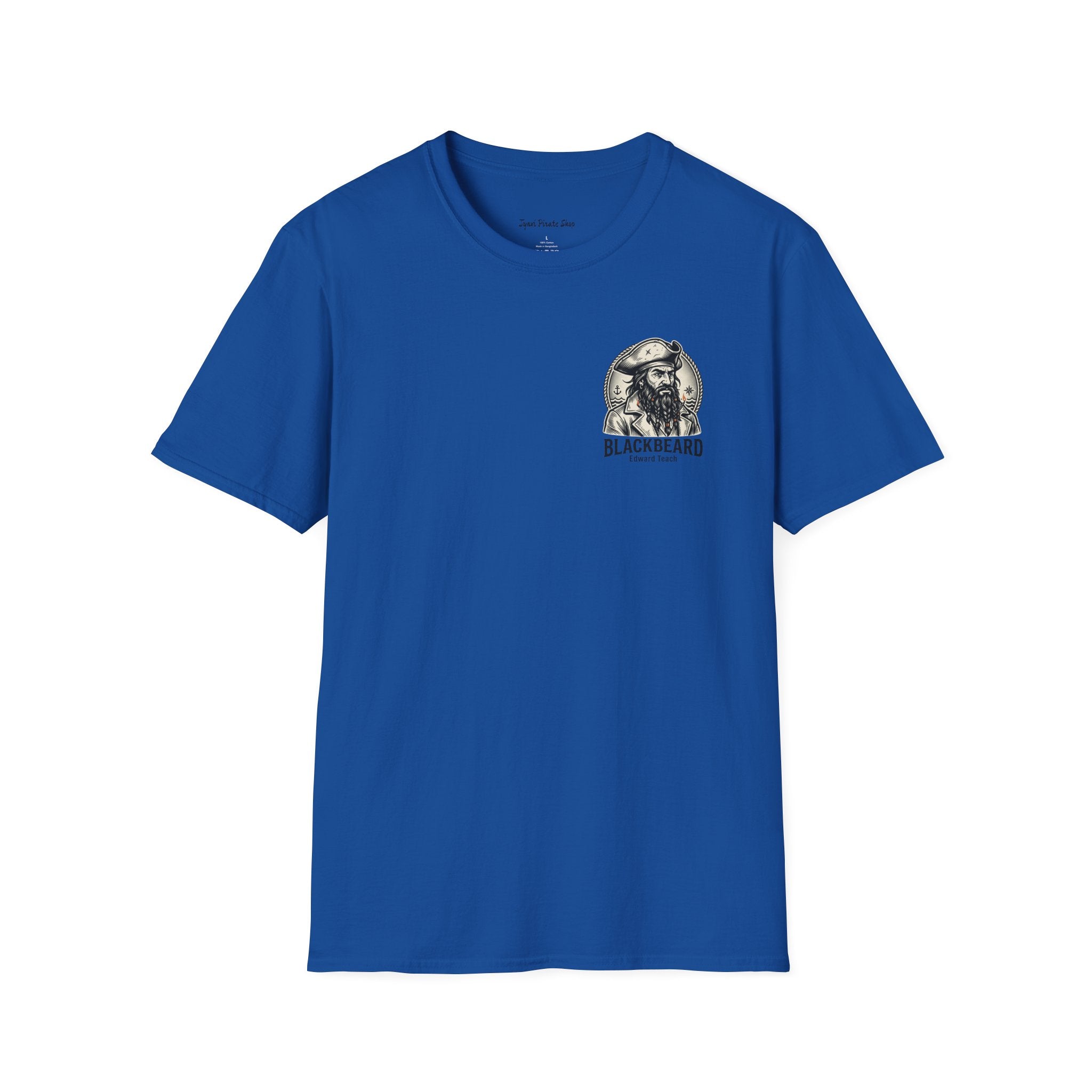 Blackbeard Pirate T-Shirt — Edward Teach Skull Graphic Tee