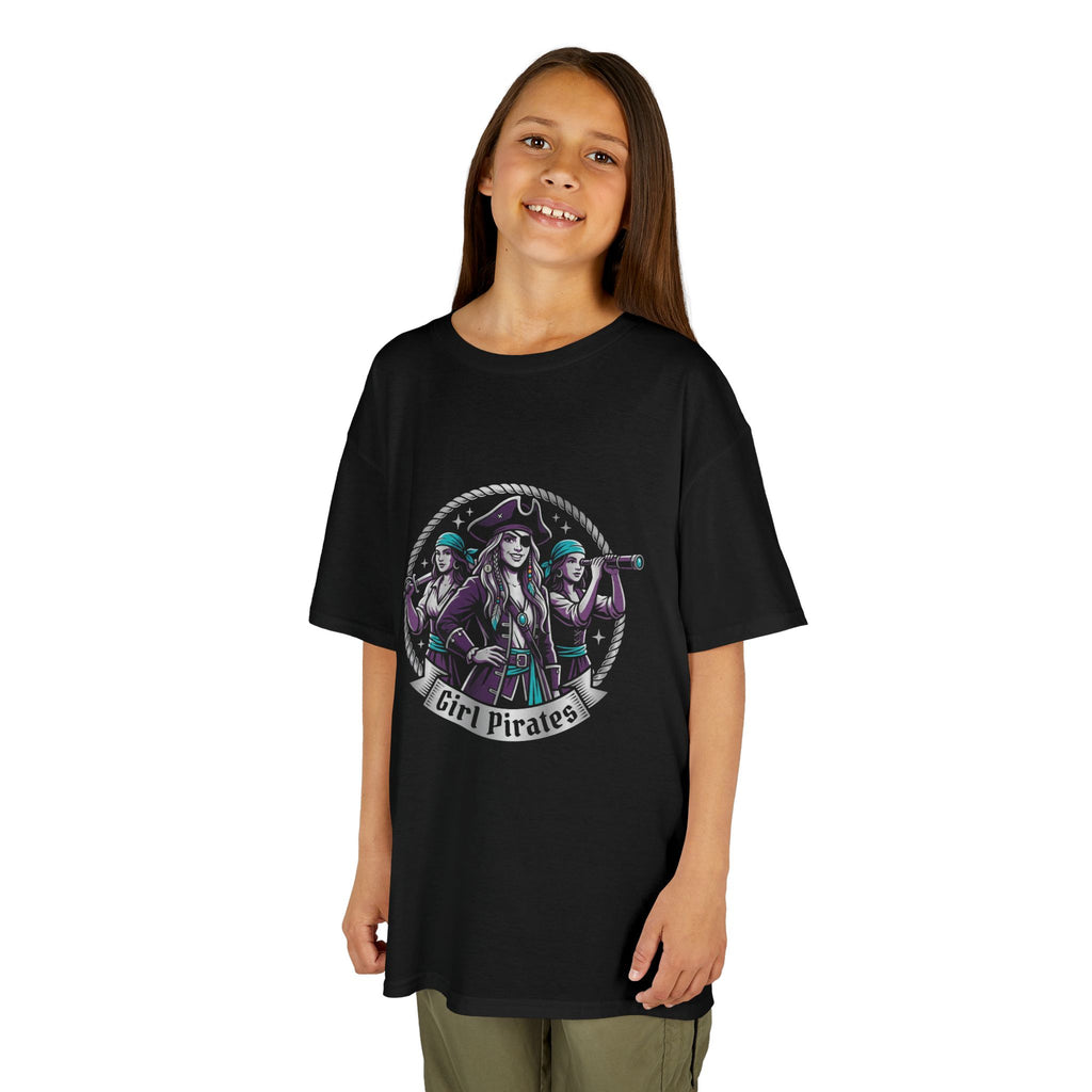 Kids Pirate T-Shirt — "Girl Pirates" Graphic Tee for Girls