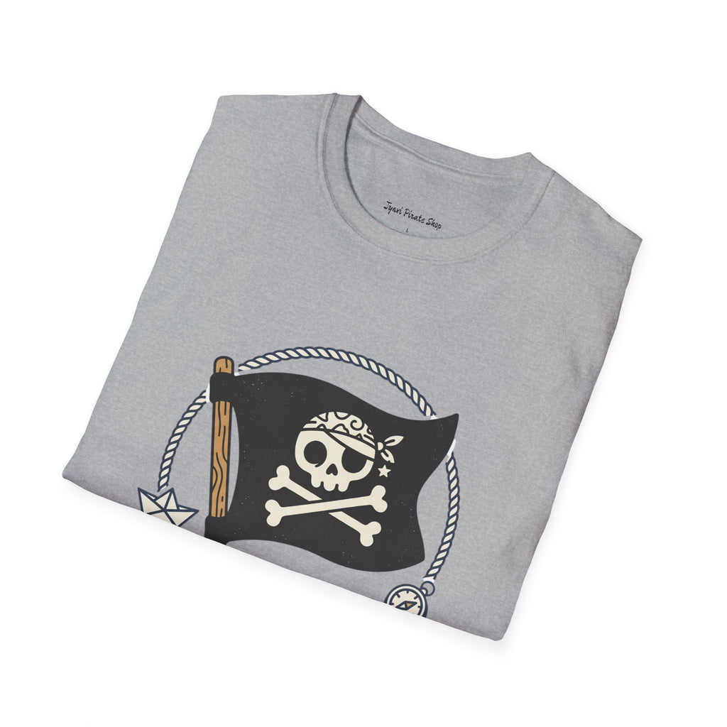 Pirate Flag T-Shirt — Jolly Roger Nautical Skull Tee