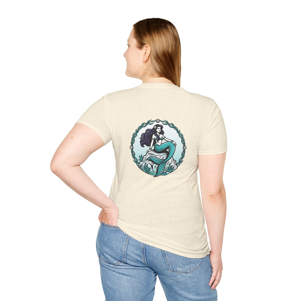 Mermaid Graphic T-Shirt — Vintage Sea Siren Illustration