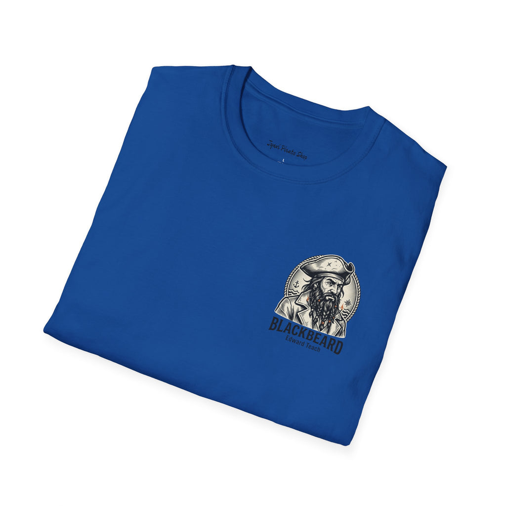 Blackbeard Pirate T-Shirt — Edward Teach Skull Graphic Tee