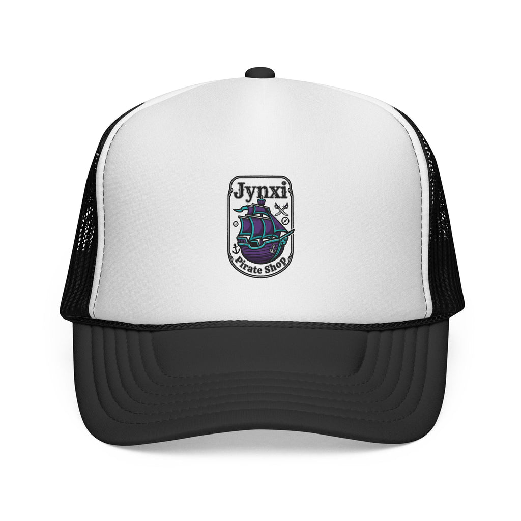 Trucker Cap — Retro Sailboat Patch Graphic