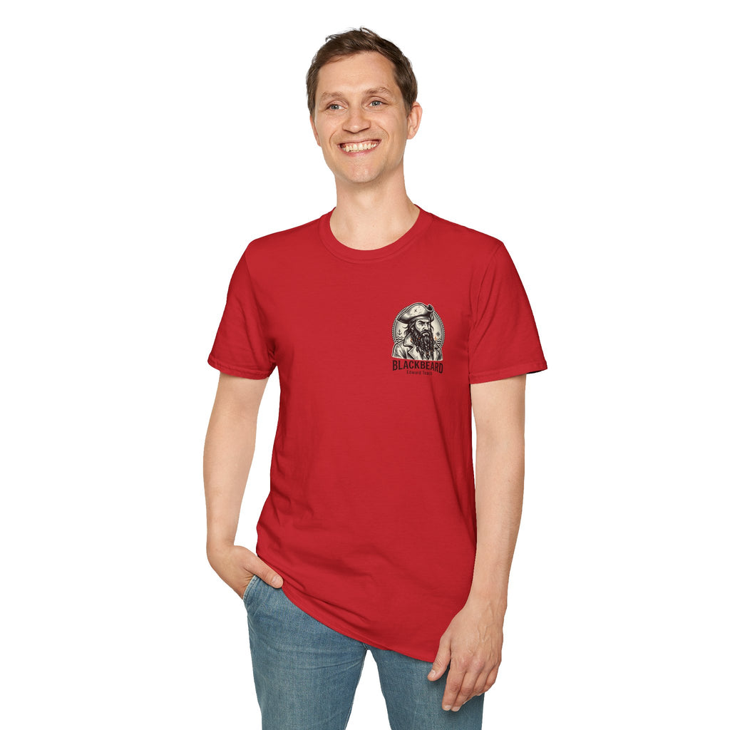 Blackbeard Pirate T-Shirt — Edward Teach Skull Graphic Tee
