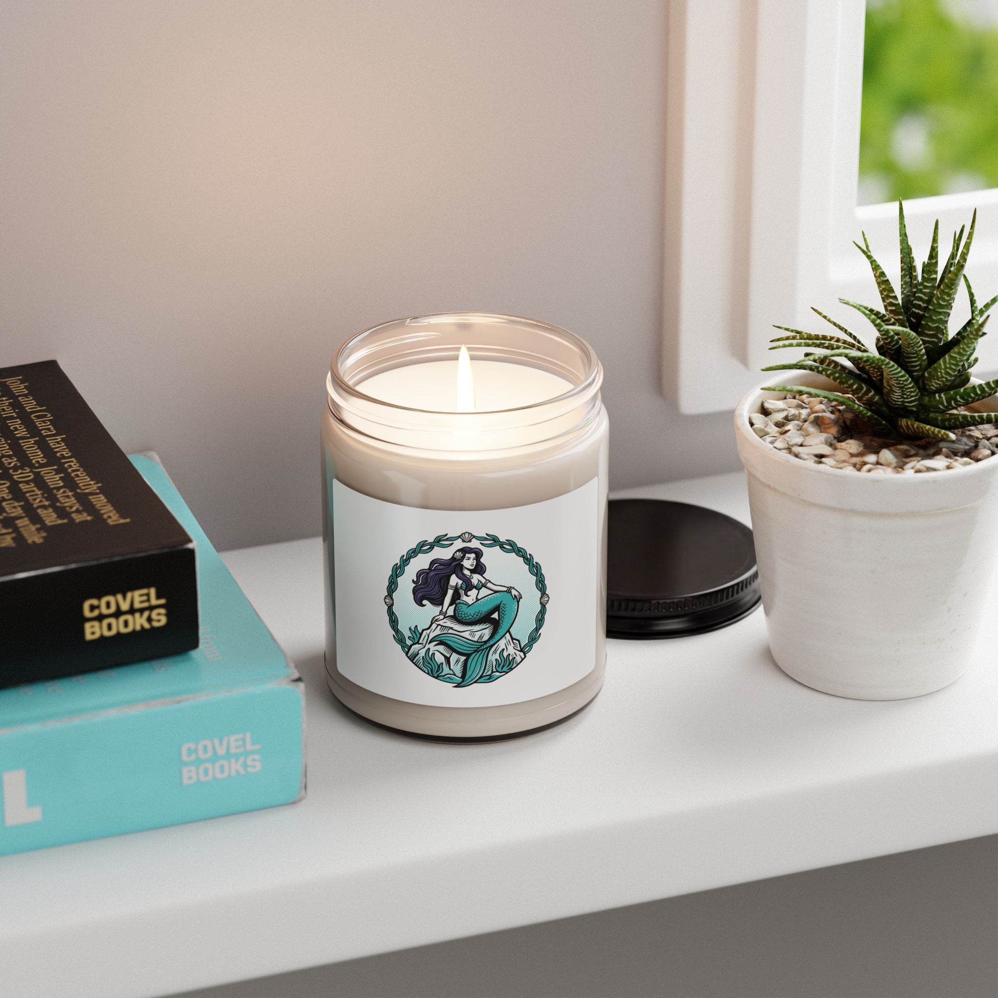 Mermaid Sea Breeze Soy Candle — 9oz Scented Jar