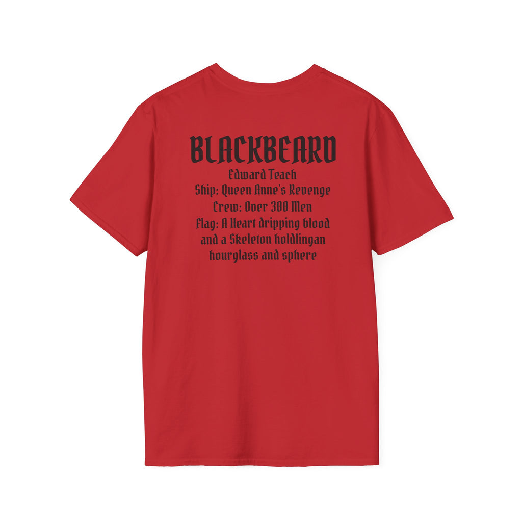 Blackbeard Pirate T-Shirt — Edward Teach Skull Graphic Tee