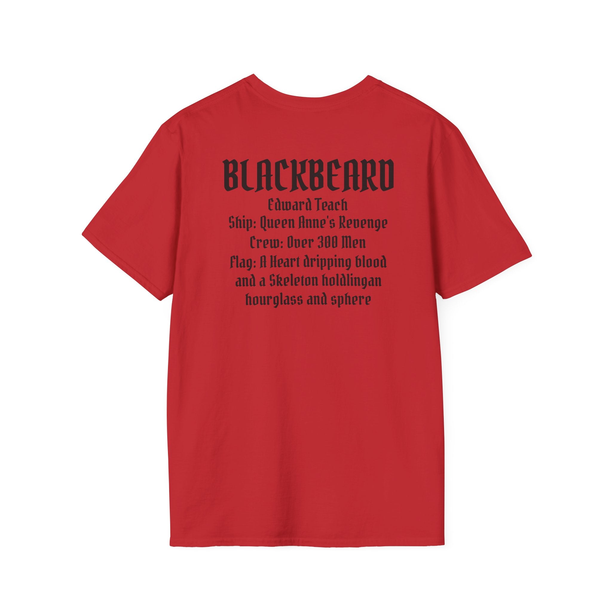 Blackbeard Pirate T-Shirt — Edward Teach Skull Graphic Tee