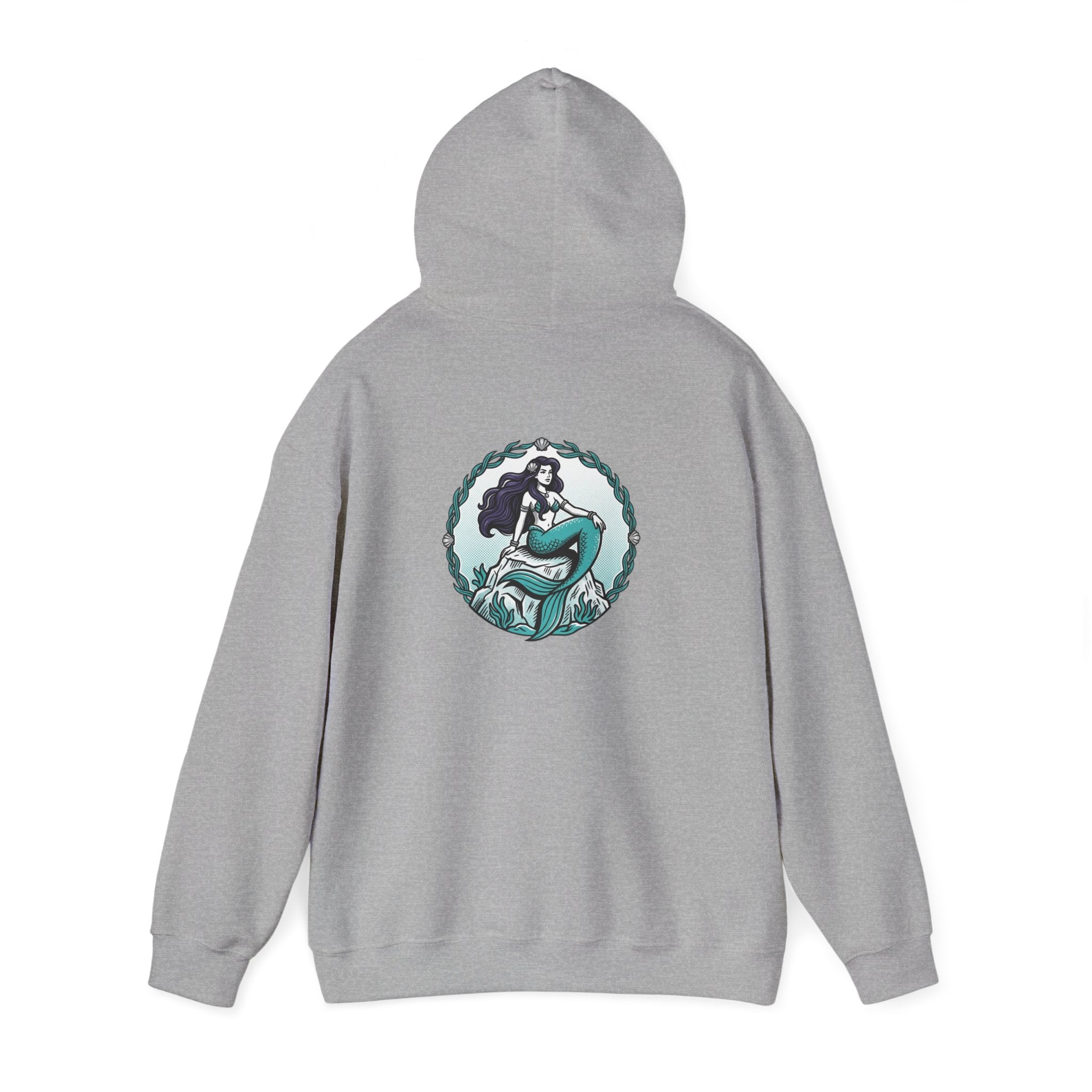 Mermaid Graphic Hoodie — "Pretty as a Mermaid" Cozy Pullover
